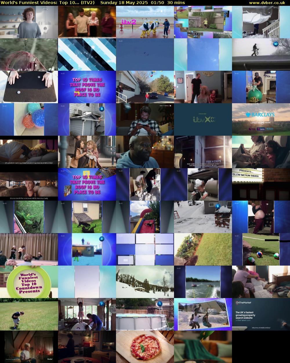 World's Funniest Videos: Top 10... (ITV2) Sunday 18 May 2025 01:50 - 02:20
