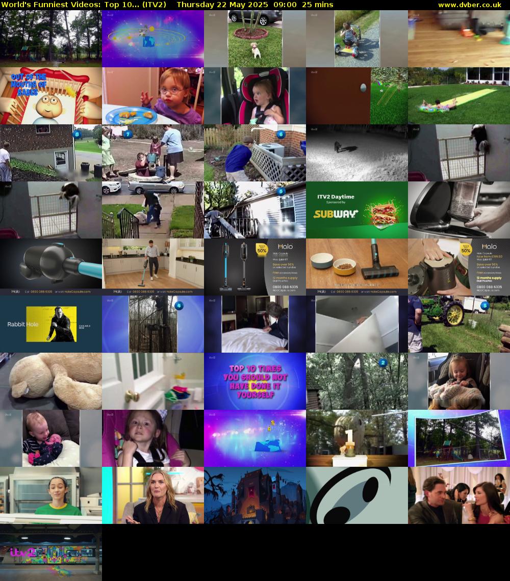 World's Funniest Videos: Top 10... (ITV2) Thursday 22 May 2025 09:00 - 09:25