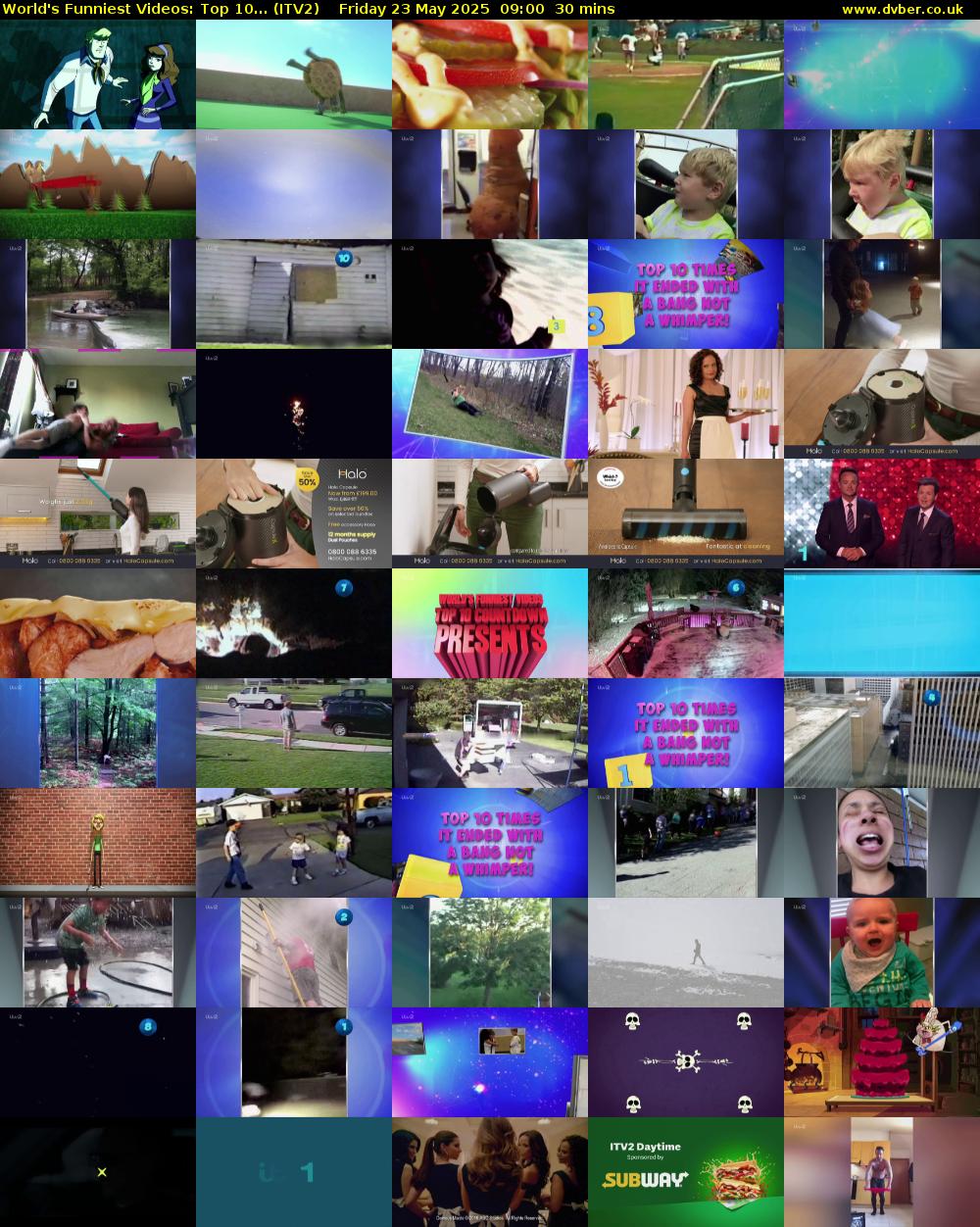 World's Funniest Videos: Top 10... (ITV2) Friday 23 May 2025 09:00 - 09:30