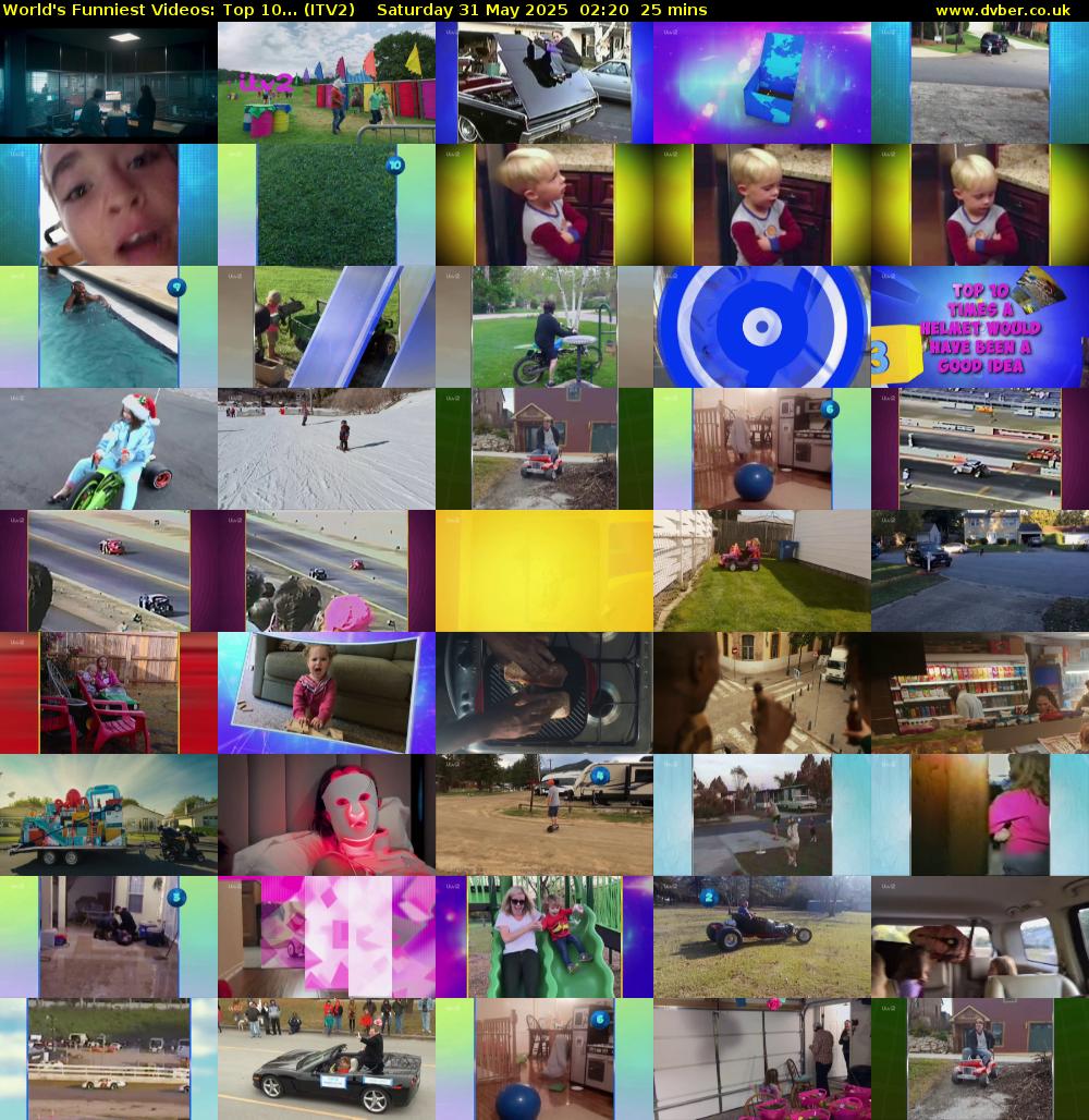 World's Funniest Videos: Top 10... (ITV2) Saturday 31 May 2025 02:20 - 02:45