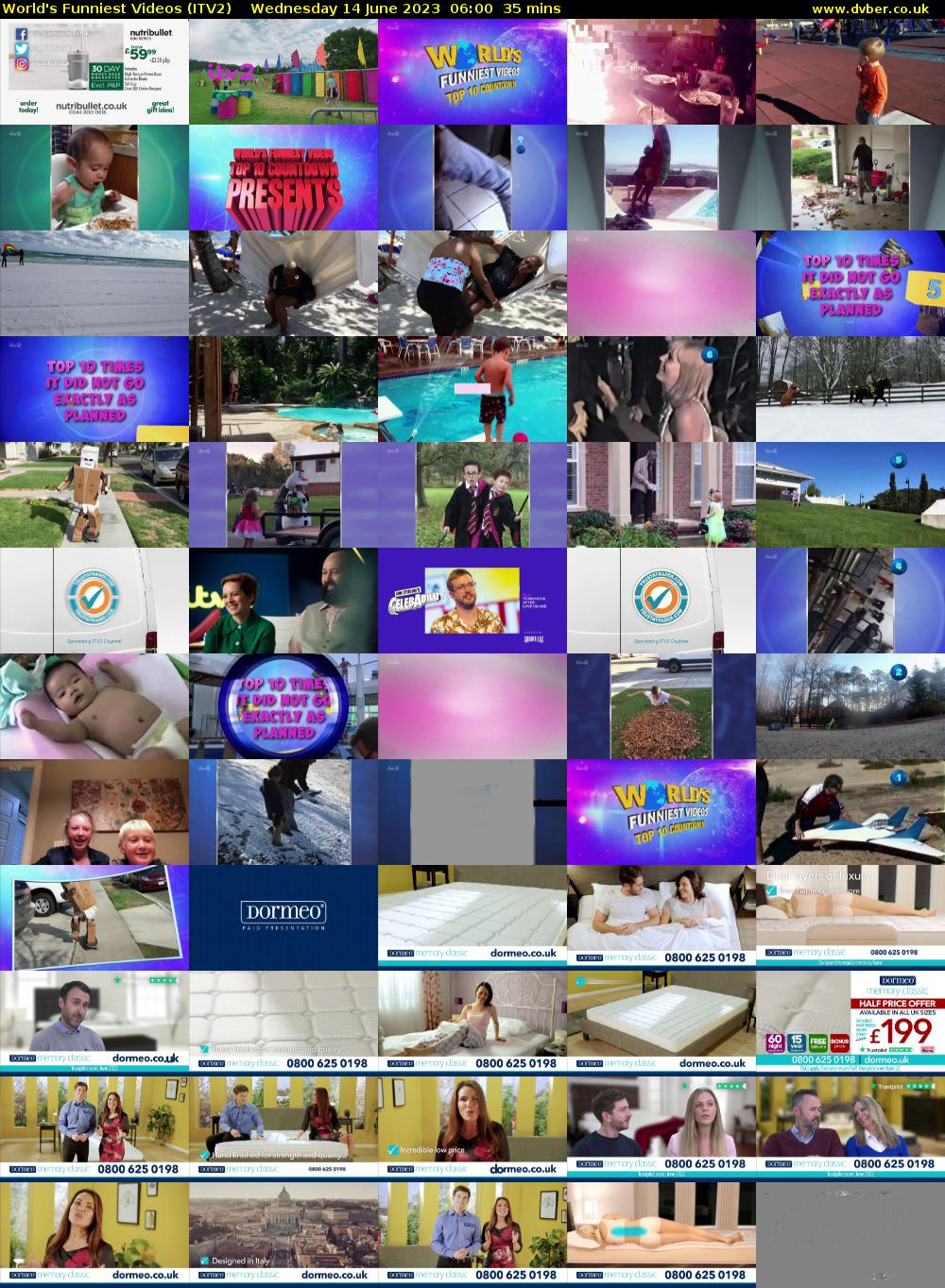 World's Funniest Videos (ITV2) Wednesday 14 June 2023 06:00 - 06:35