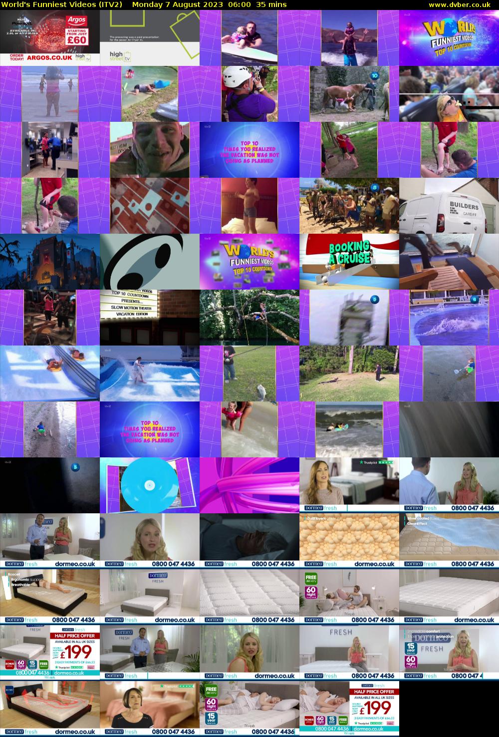 World's Funniest Videos (ITV2) Monday 7 August 2023 06:00 - 06:35