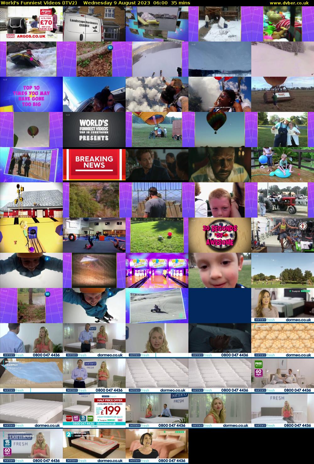 World's Funniest Videos (ITV2) Wednesday 9 August 2023 06:00 - 06:35