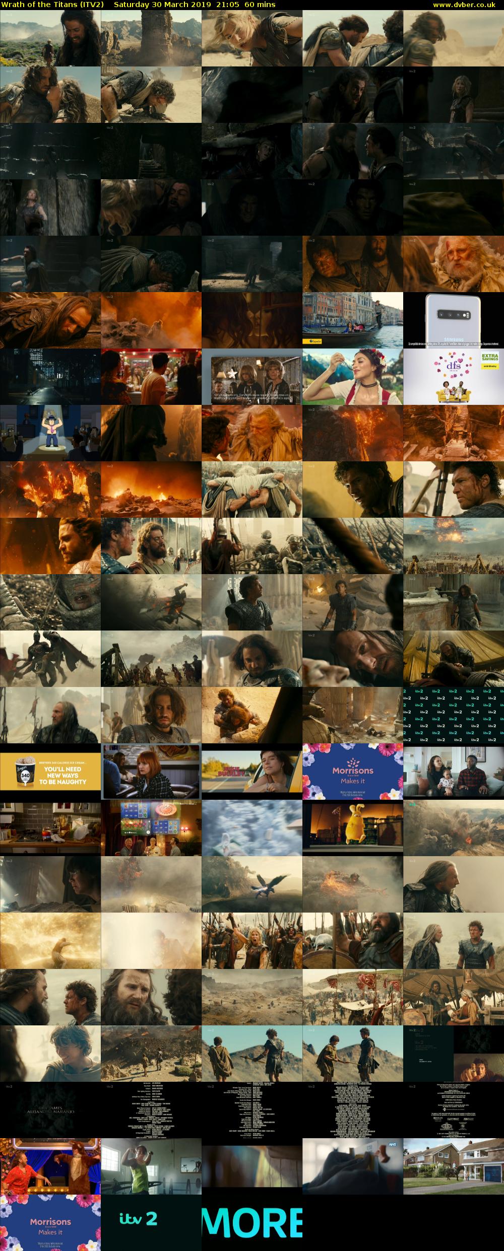 Wrath of the Titans (ITV2) Saturday 30 March 2019 21:05 - 22:05