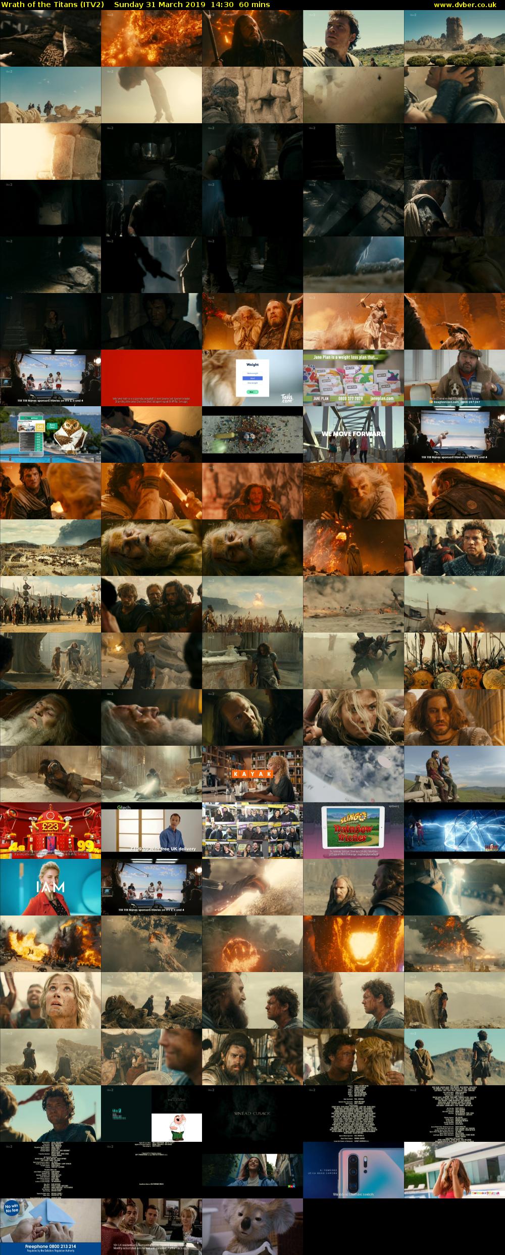 Wrath of the Titans (ITV2) Sunday 31 March 2019 14:30 - 15:30