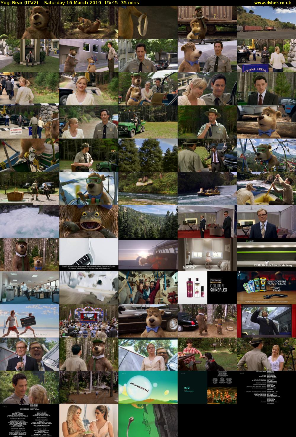 Yogi Bear (ITV2) Saturday 16 March 2019 15:45 - 16:20
