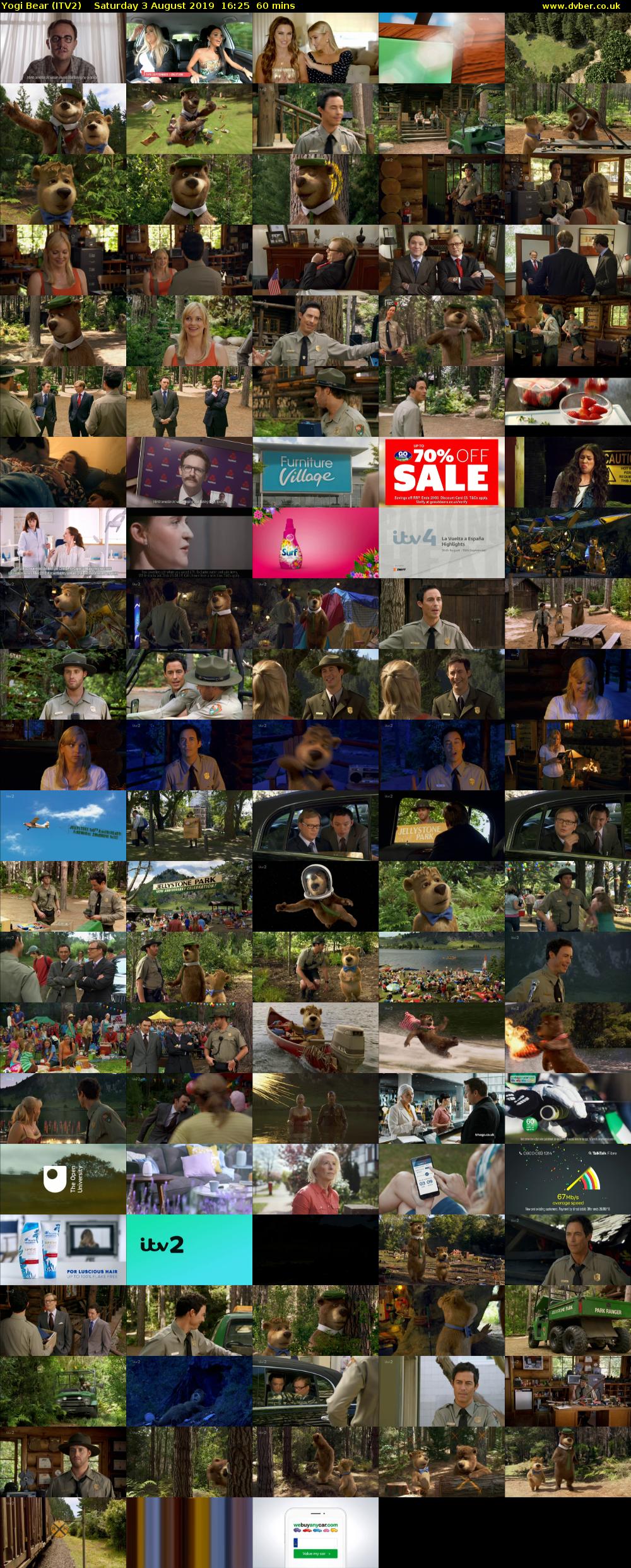 Yogi Bear (ITV2) Saturday 3 August 2019 16:25 - 17:25