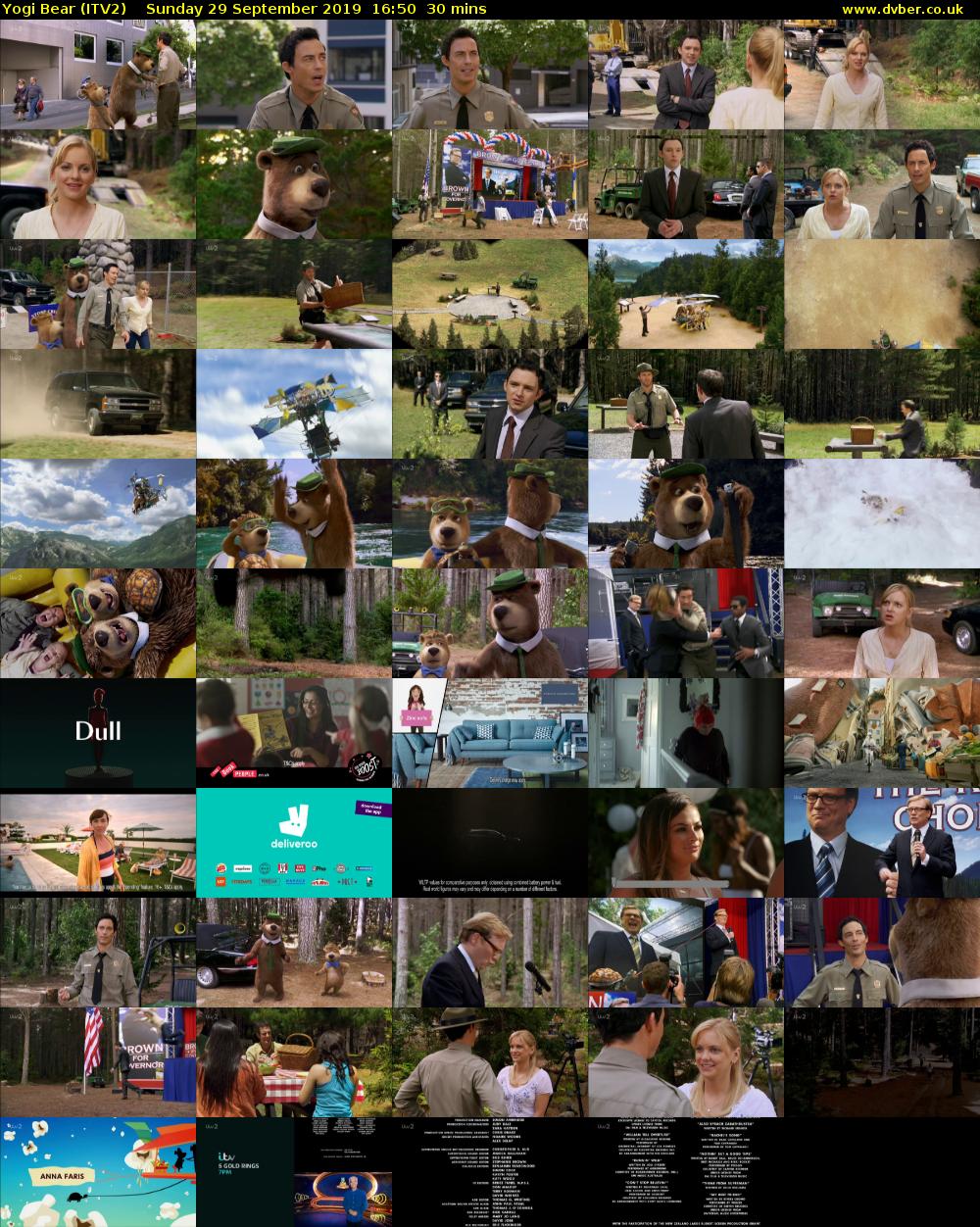 Yogi Bear (ITV2) Sunday 29 September 2019 16:50 - 17:20