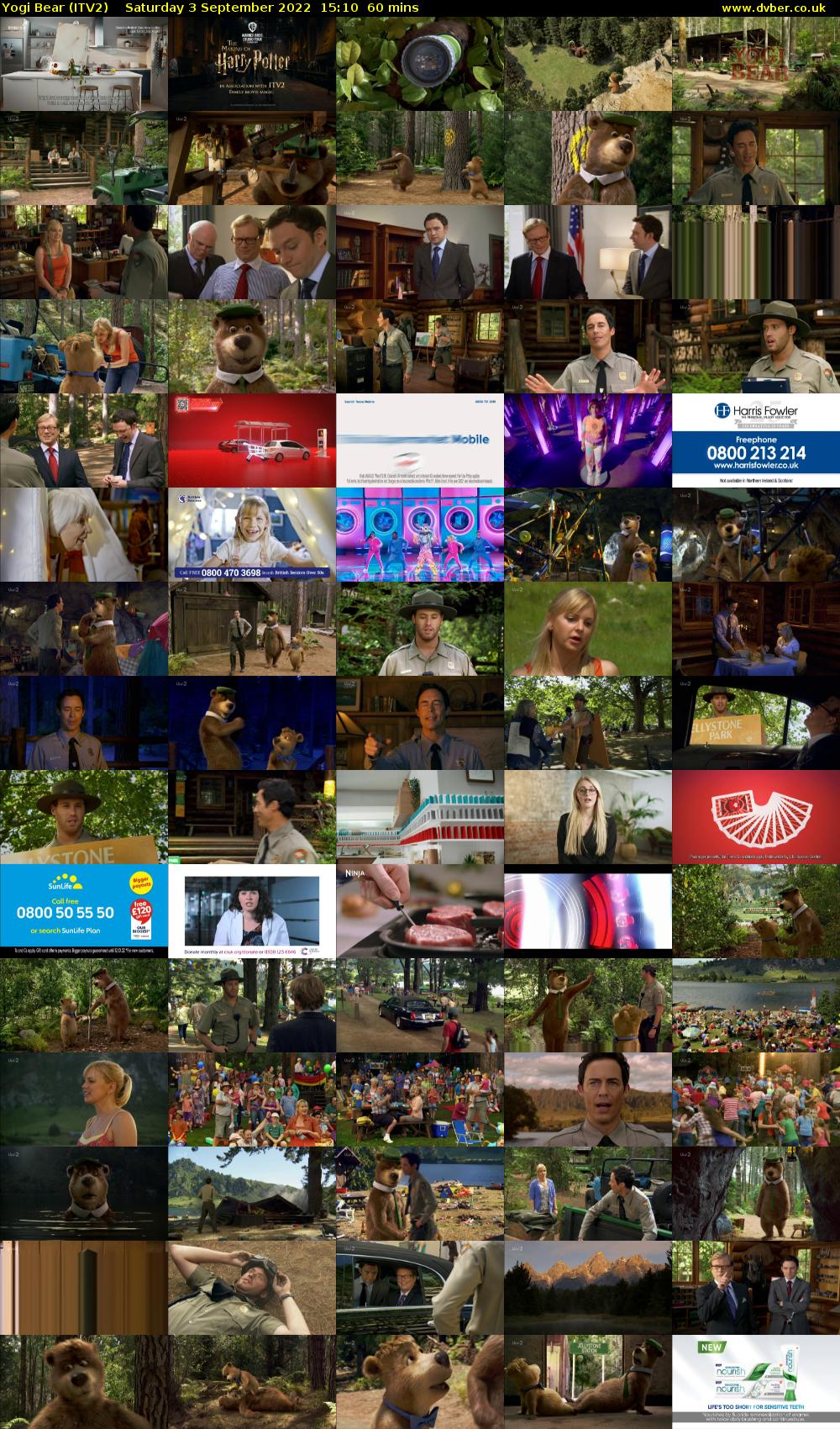 Yogi Bear (ITV2) Saturday 3 September 2022 15:10 - 16:10