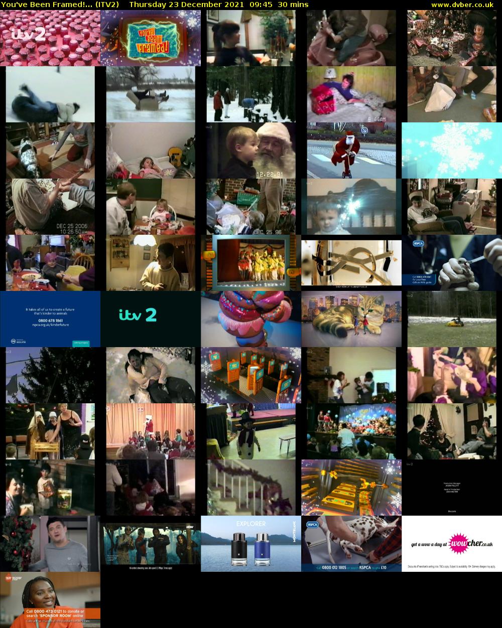 You've Been Framed!... (ITV2) Thursday 23 December 2021 09:45 - 10:15