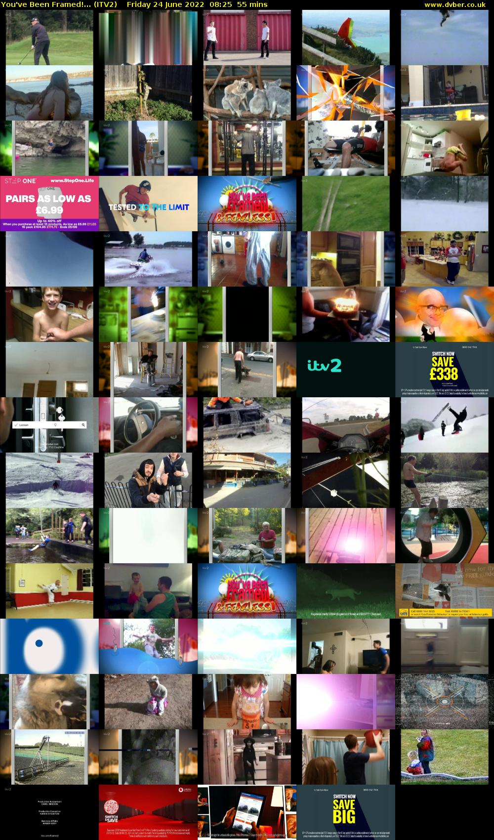 You've Been Framed!... (ITV2) Friday 24 June 2022 08:25 - 09:20