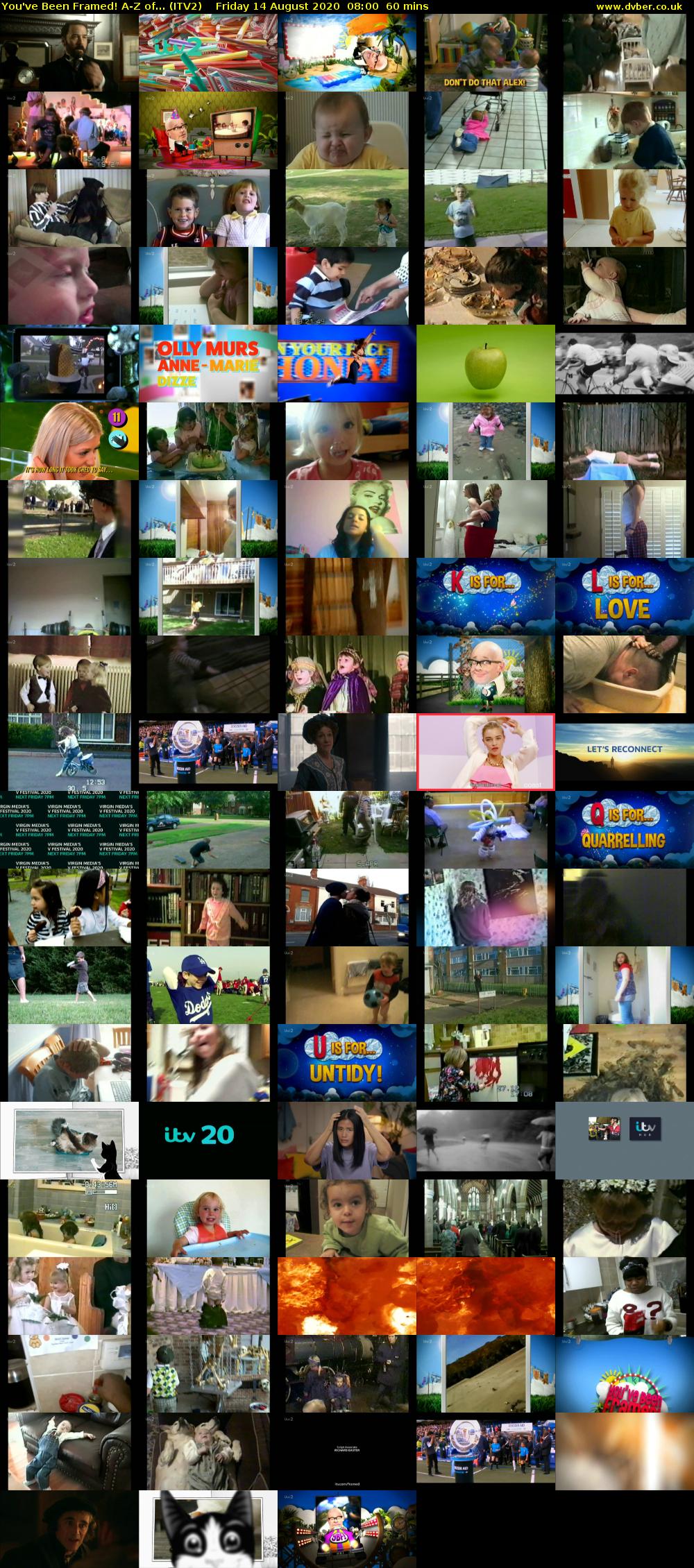 You've Been Framed! A-Z of... (ITV2) Friday 14 August 2020 08:00 - 09:00