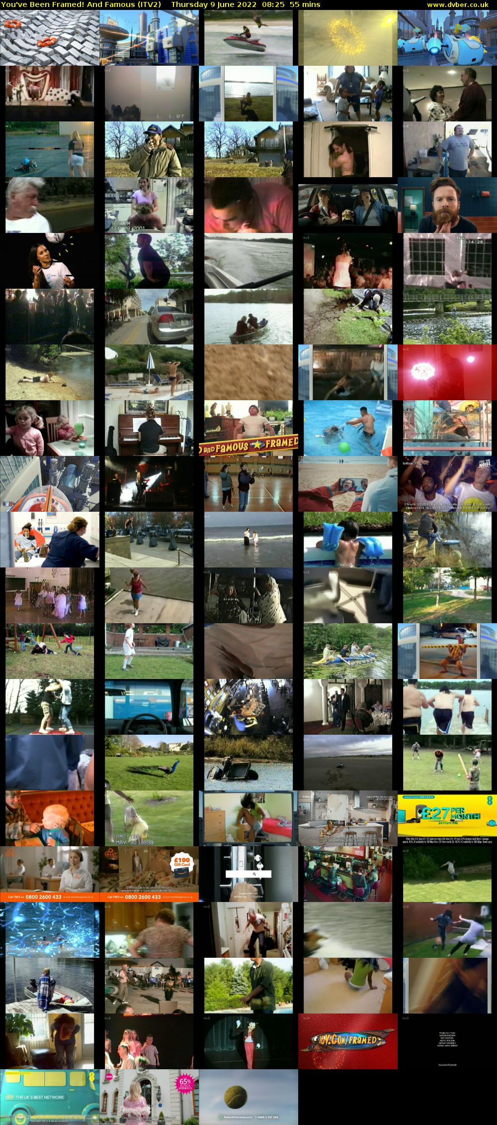 You've Been Framed! And Famous (ITV2) Thursday 9 June 2022 08:25 - 09:20