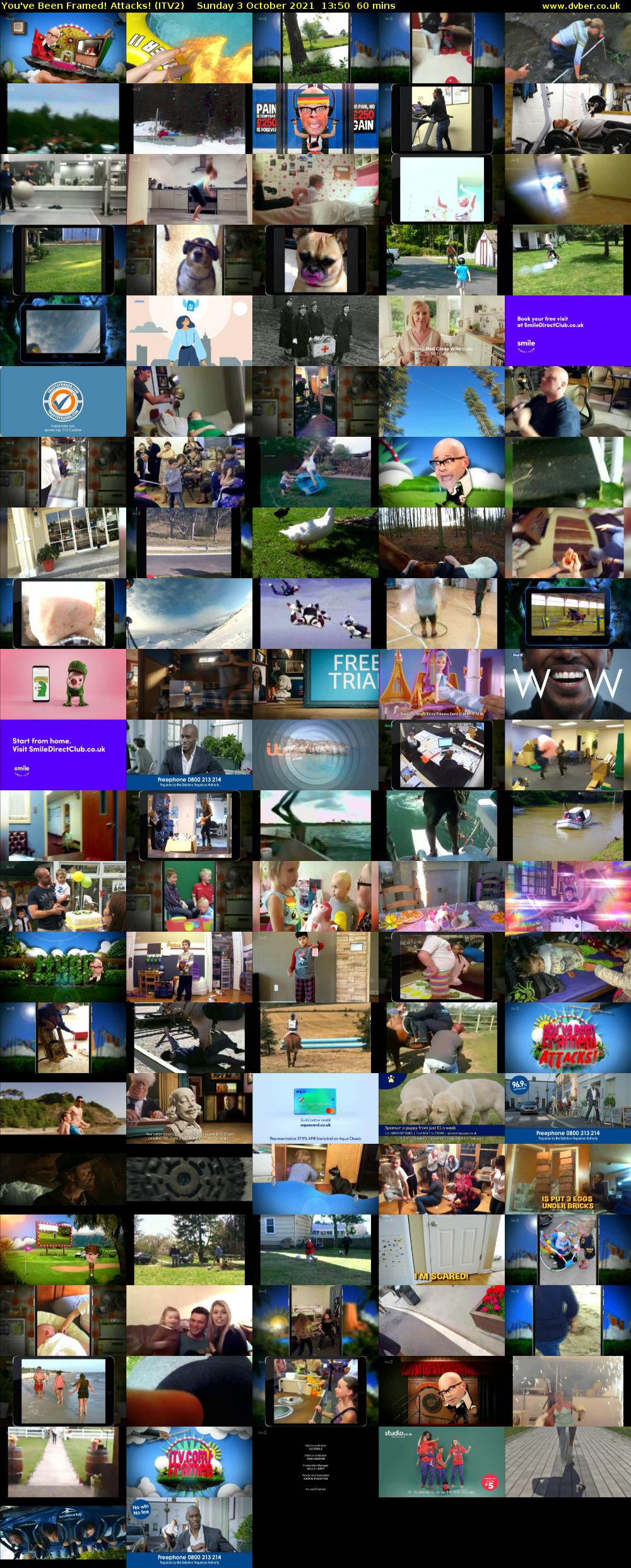 You've Been Framed! Attacks! (ITV2) Sunday 3 October 2021 13:50 - 14:50