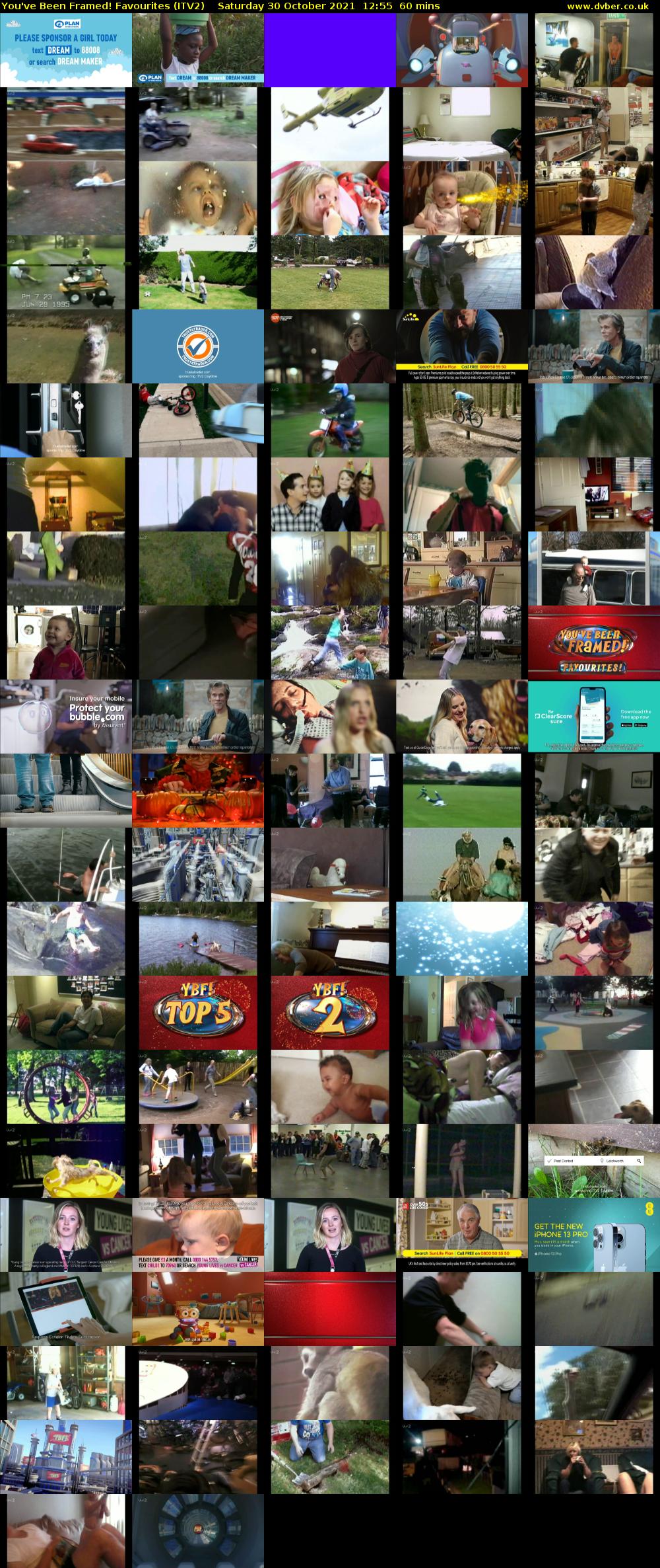 You've Been Framed! Favourites (ITV2) Saturday 30 October 2021 12:55 - 13:55