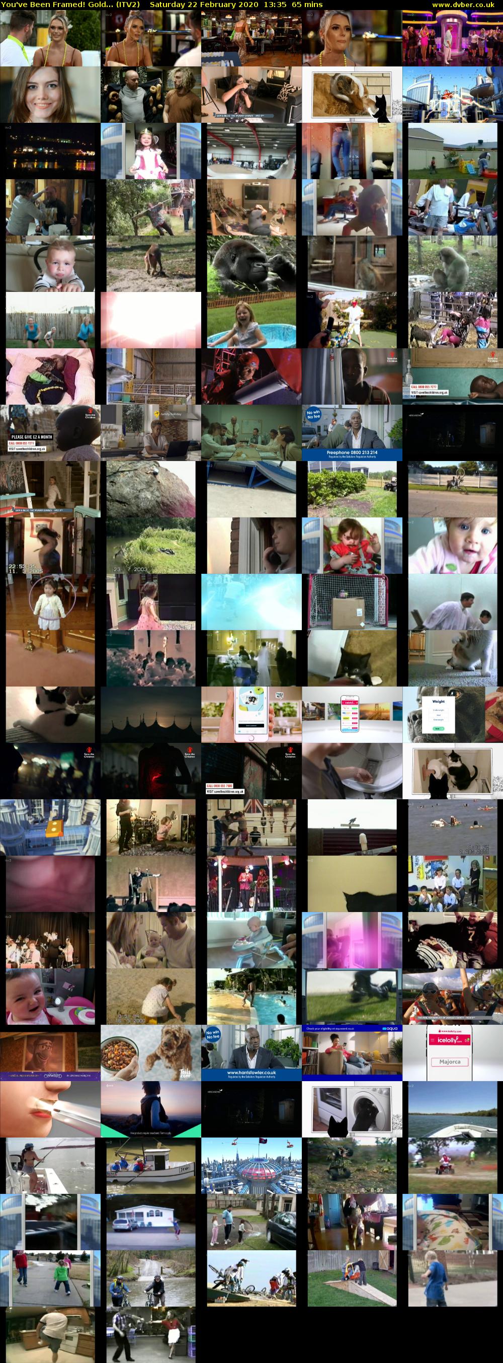 You've Been Framed! Gold... (ITV2) Saturday 22 February 2020 13:35 - 14:40