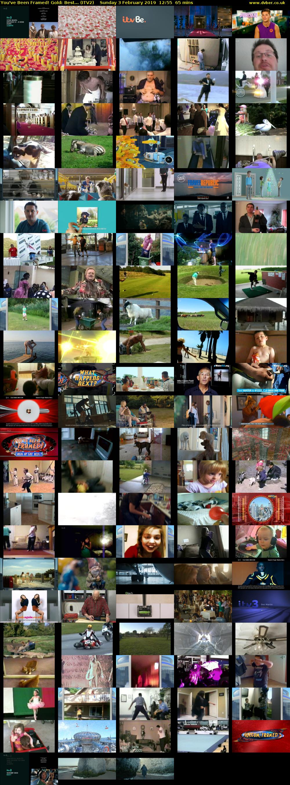 You've Been Framed! Gold: Best... (ITV2) Sunday 3 February 2019 12:55 - 14:00