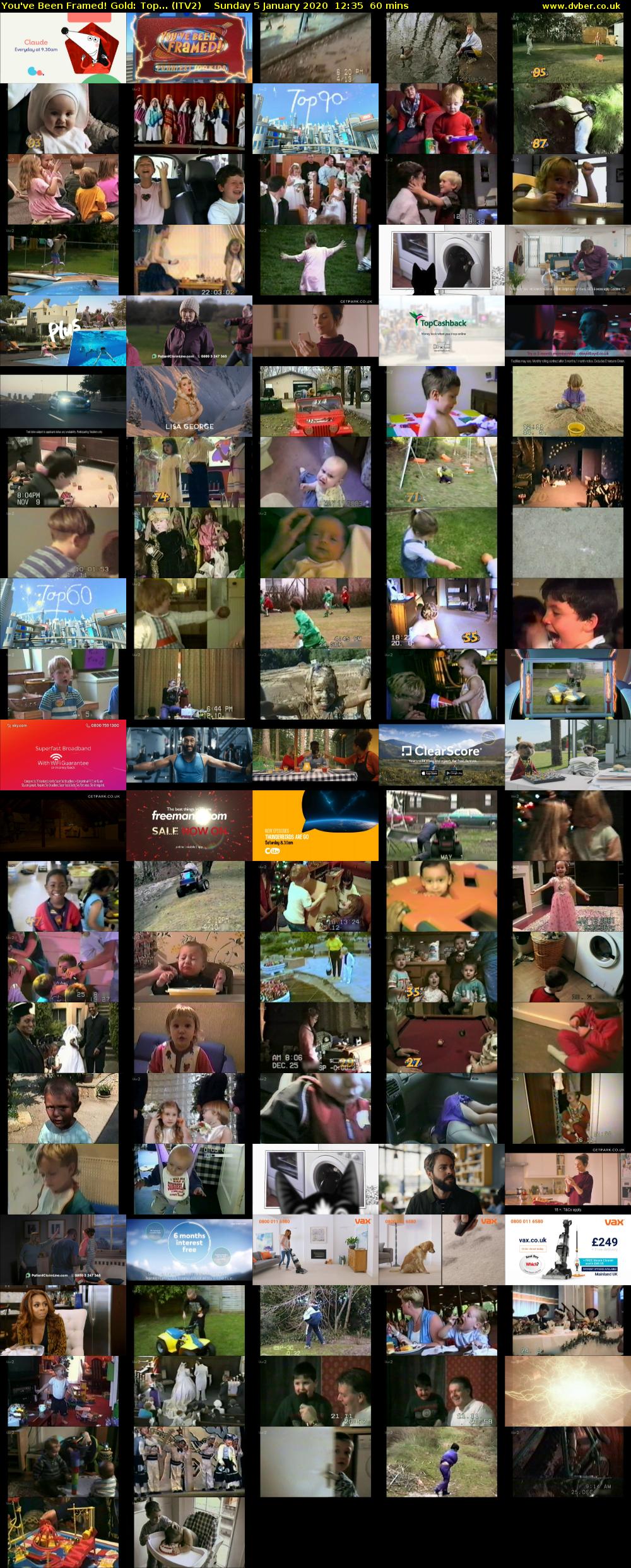 You've Been Framed! Gold: Top... (ITV2) Sunday 5 January 2020 12:35 - 13:35