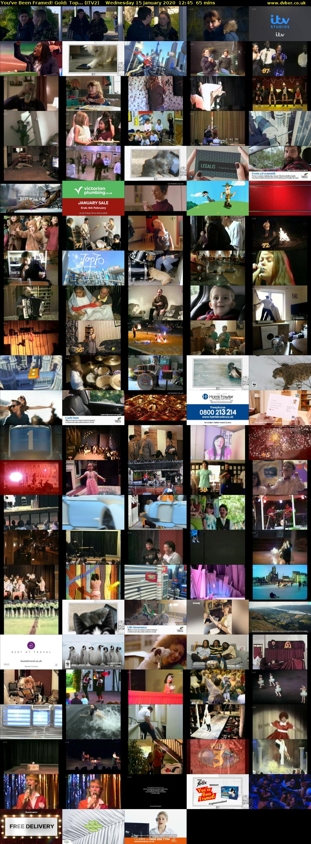You've Been Framed! Gold: Top... (ITV2) Wednesday 15 January 2020 12:45 - 13:50