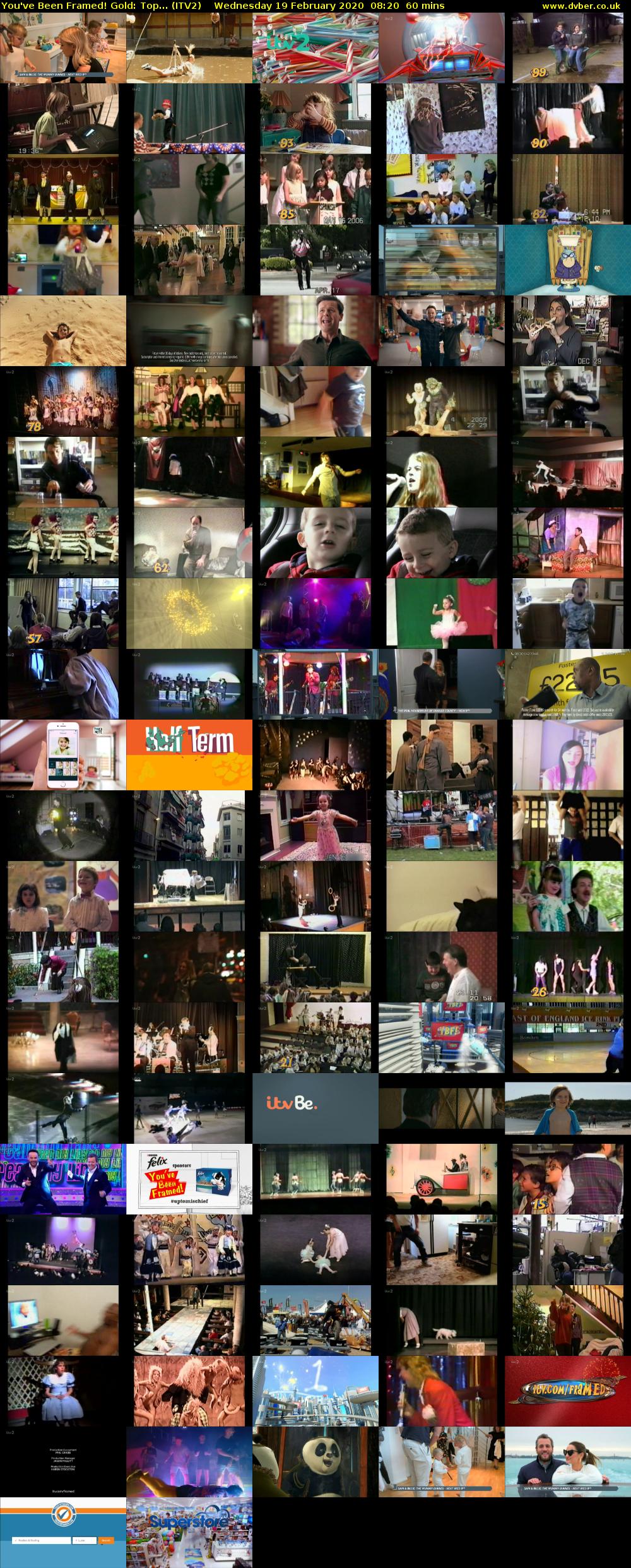 You've Been Framed! Gold: Top... (ITV2) Wednesday 19 February 2020 08:20 - 09:20
