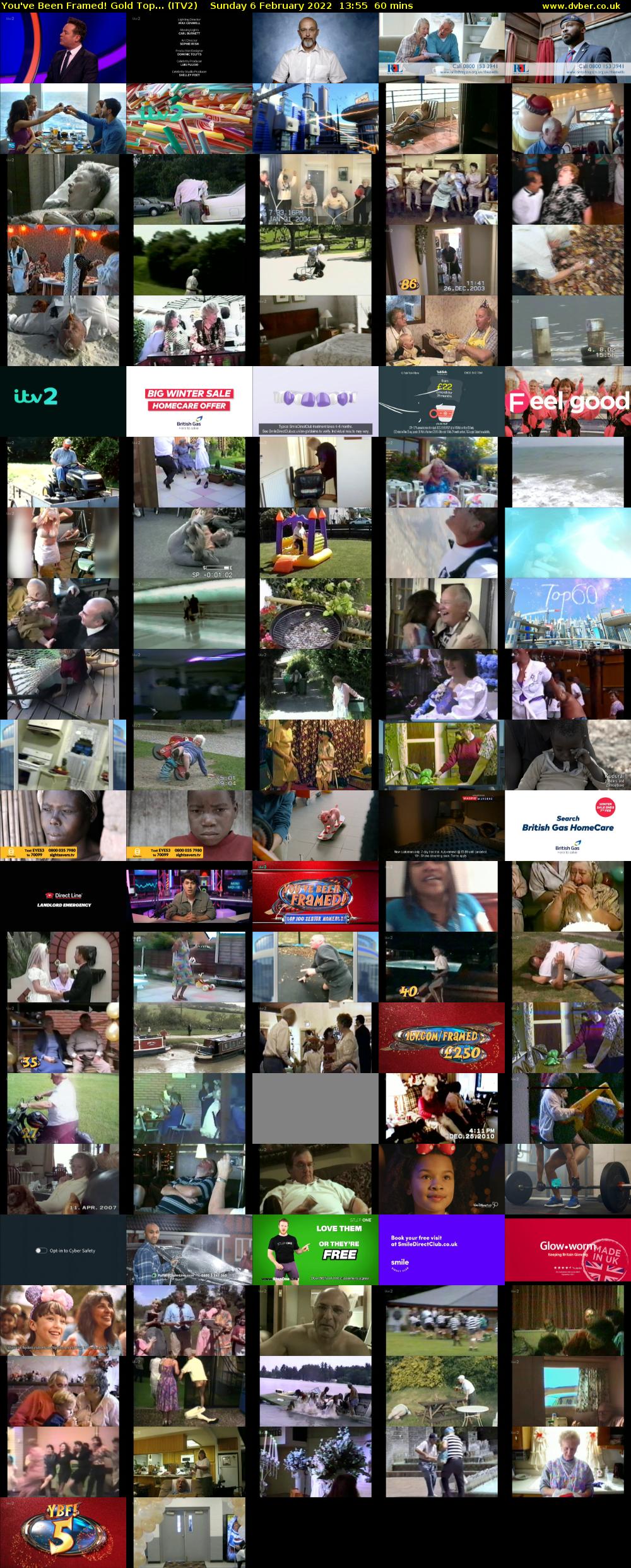 You've Been Framed! Gold Top... (ITV2) Sunday 6 February 2022 13:55 - 14:55