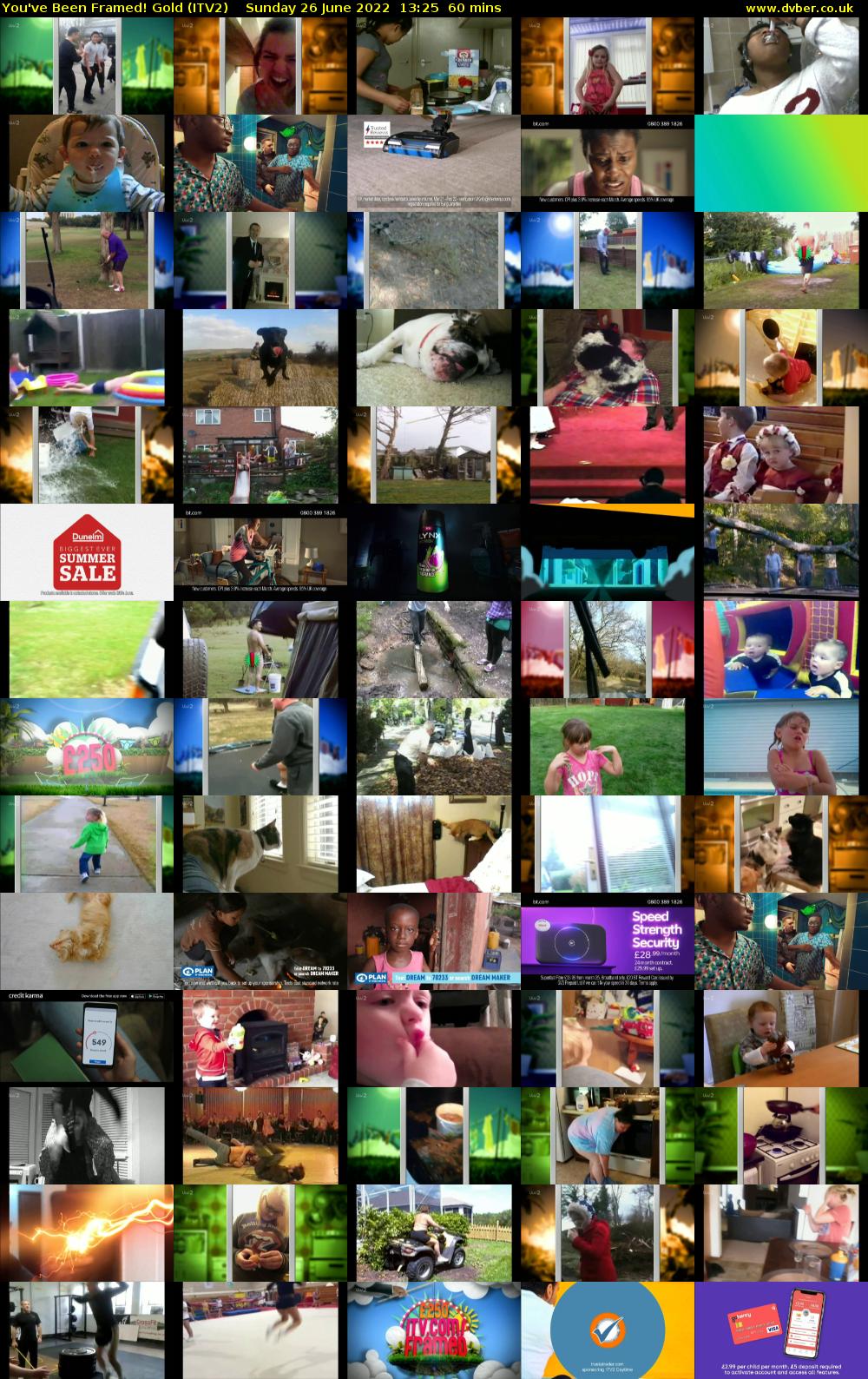 You've Been Framed! Gold (ITV2) Sunday 26 June 2022 13:25 - 14:25