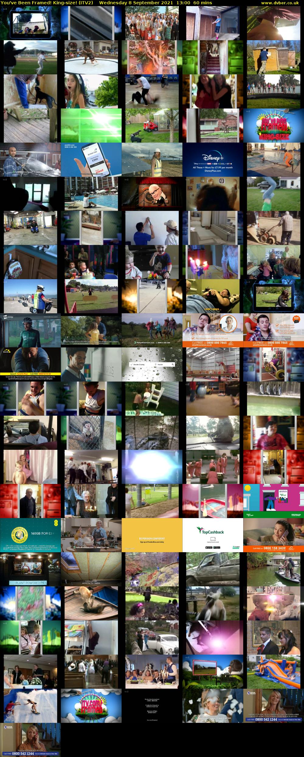 You've Been Framed! King-size! (ITV2) Wednesday 8 September 2021 13:00 - 14:00