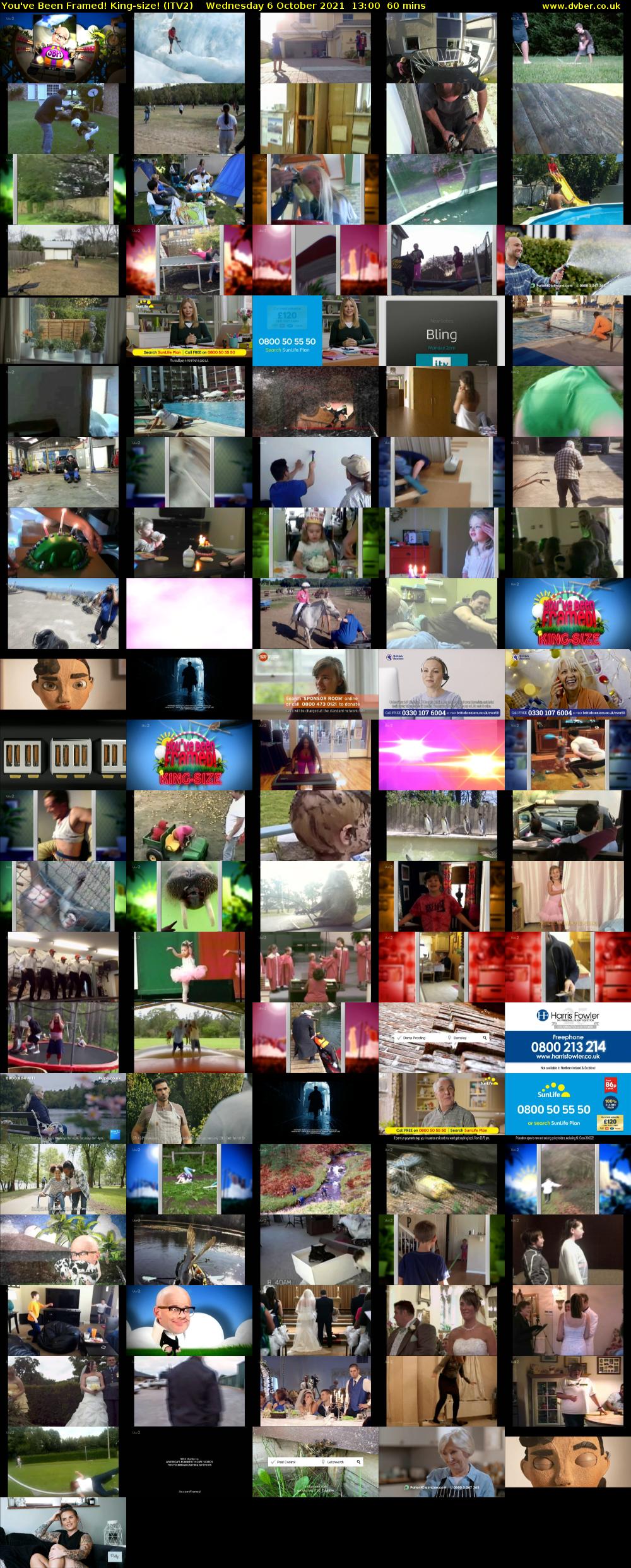 You've Been Framed! King-size! (ITV2) Wednesday 6 October 2021 13:00 - 14:00
