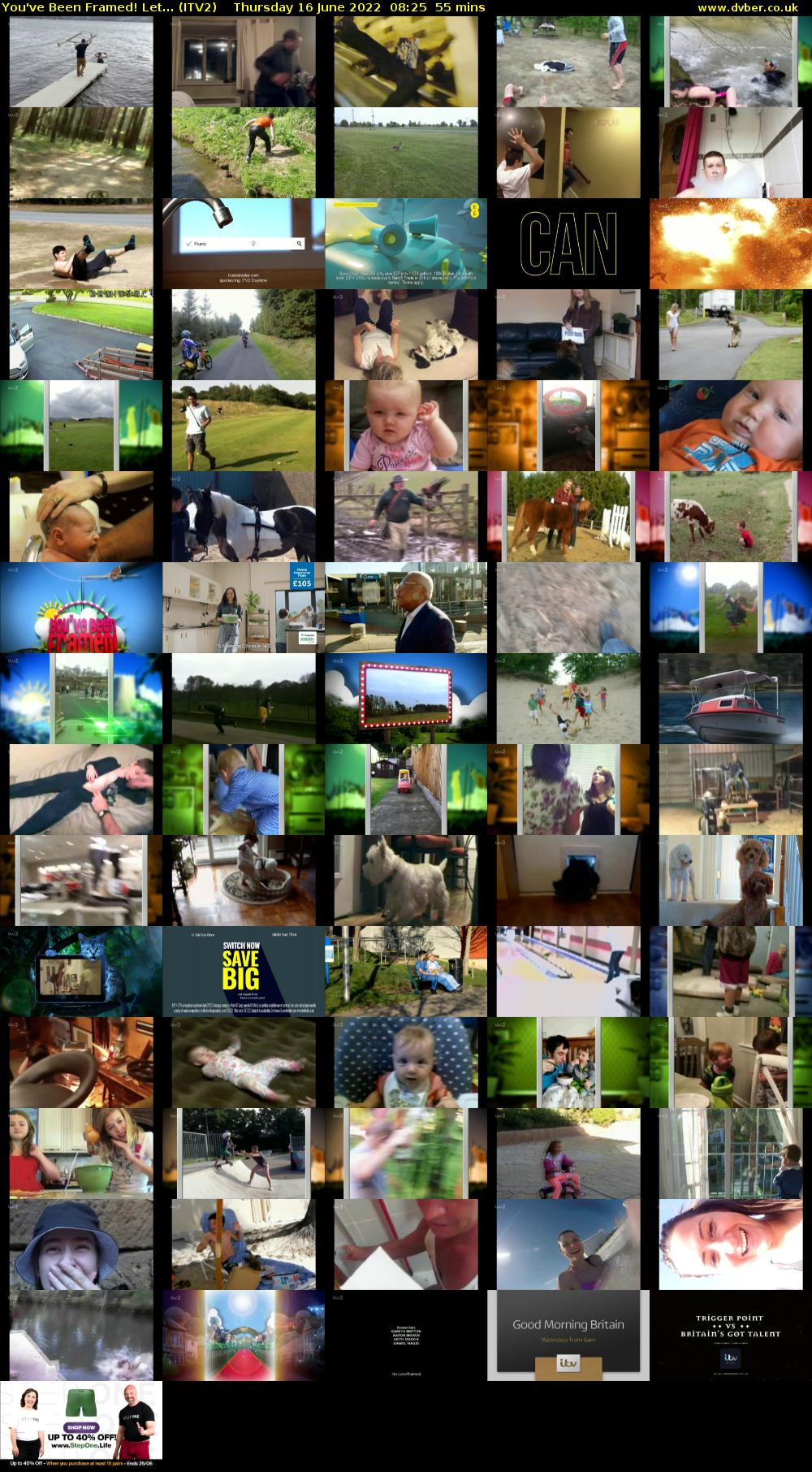 You've Been Framed! Let... (ITV2) Thursday 16 June 2022 08:25 - 09:20