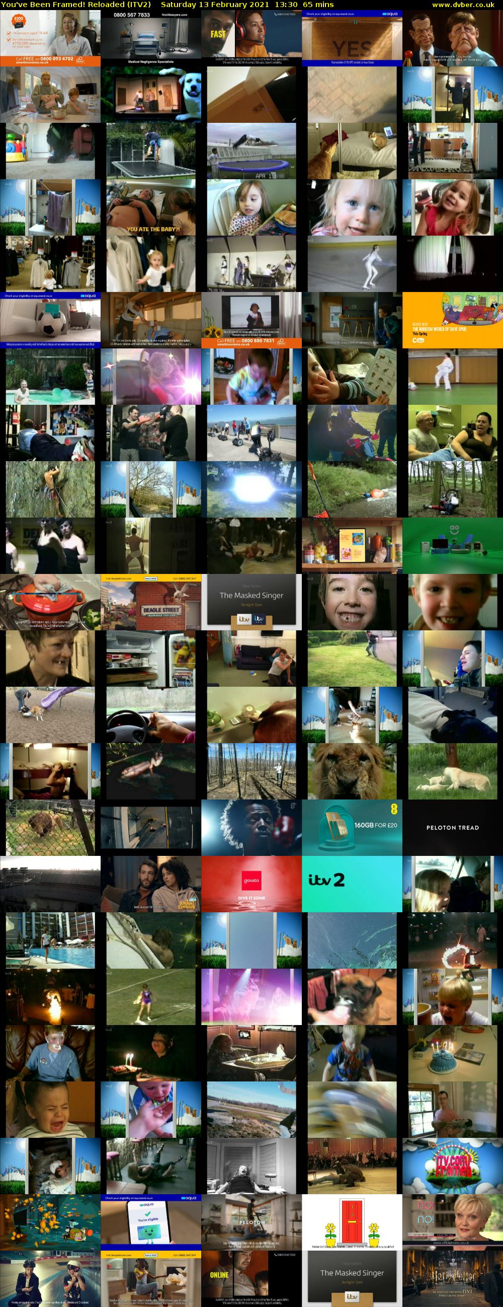 You've Been Framed! Reloaded (ITV2) Saturday 13 February 2021 13:30 - 14:35