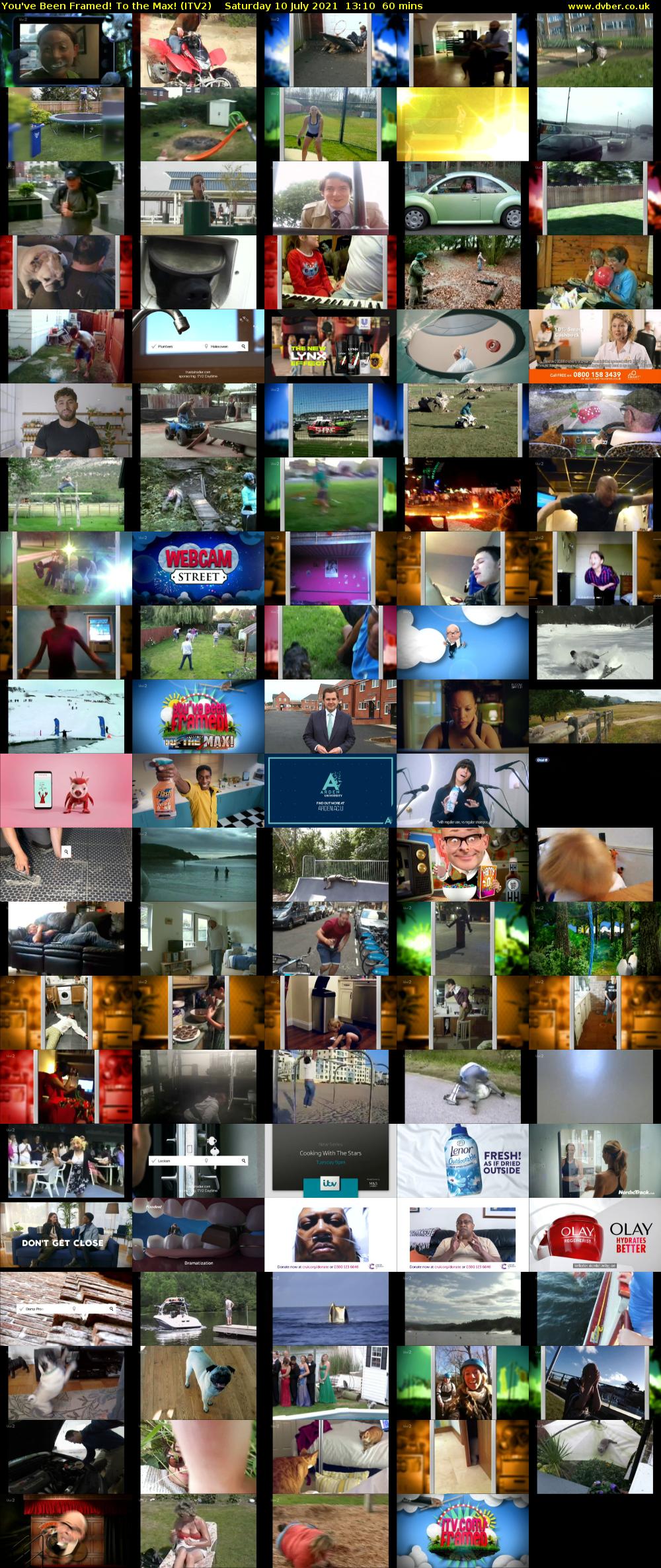 You've Been Framed! To the Max! (ITV2) Saturday 10 July 2021 13:10 - 14:10