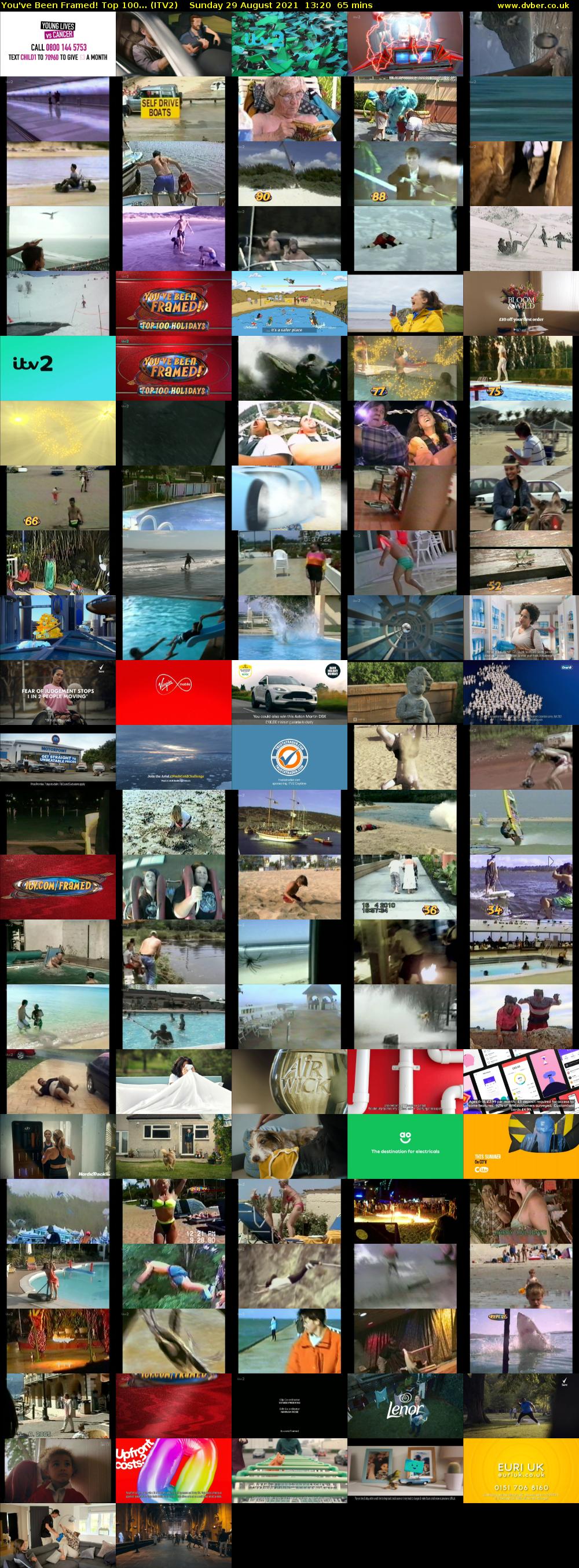 You've Been Framed! Top 100... (ITV2) Sunday 29 August 2021 13:20 - 14:25