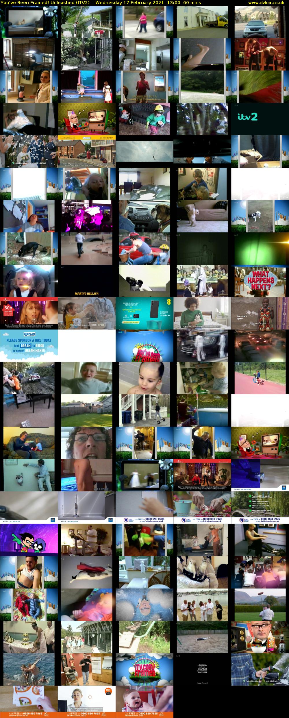 You've Been Framed! Unleashed (ITV2) Wednesday 17 February 2021 13:00 - 14:00
