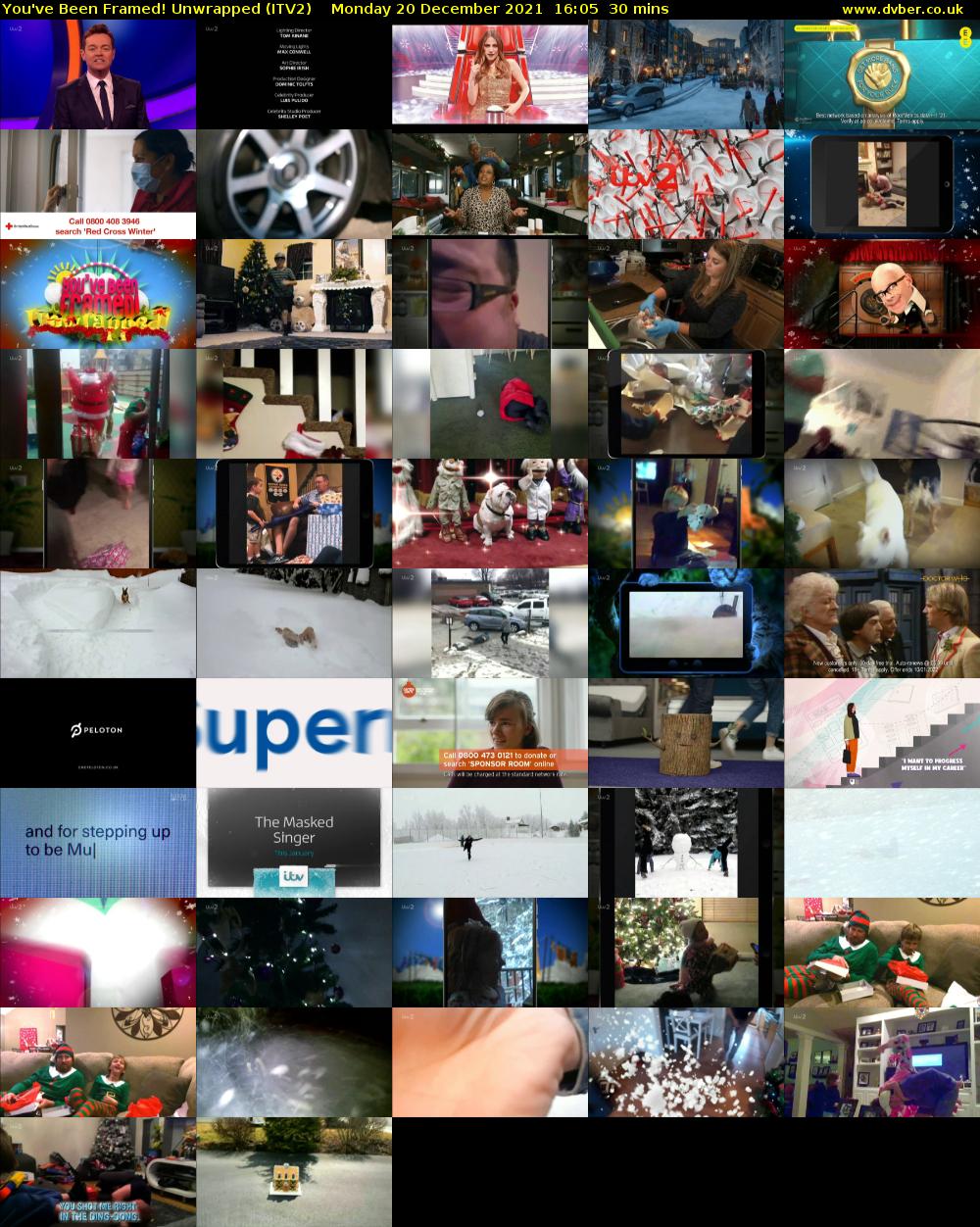 You've Been Framed! Unwrapped (ITV2) Monday 20 December 2021 16:05 - 16:35