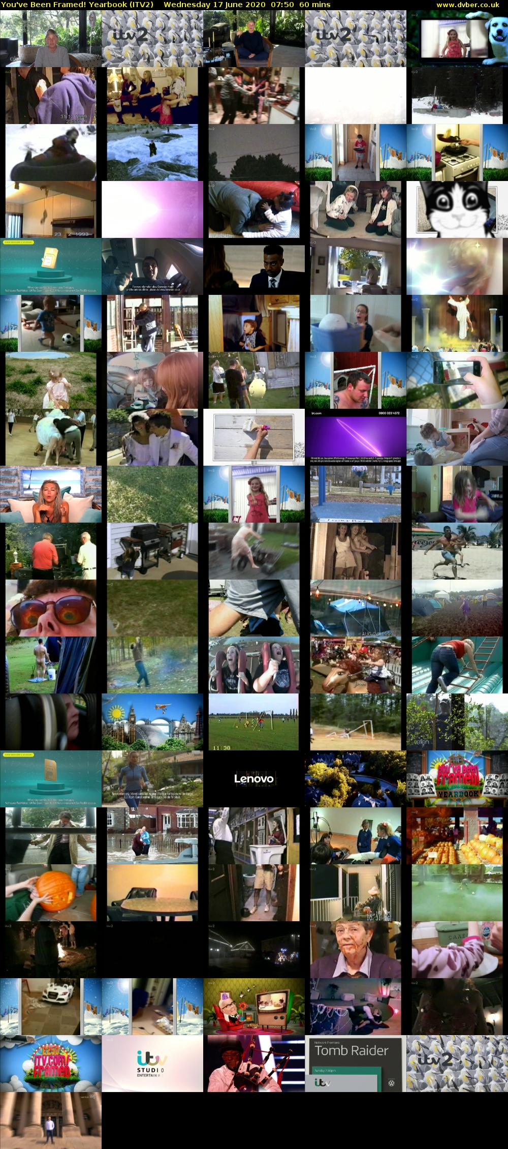 You've Been Framed! Yearbook (ITV2) Wednesday 17 June 2020 07:50 - 08:50