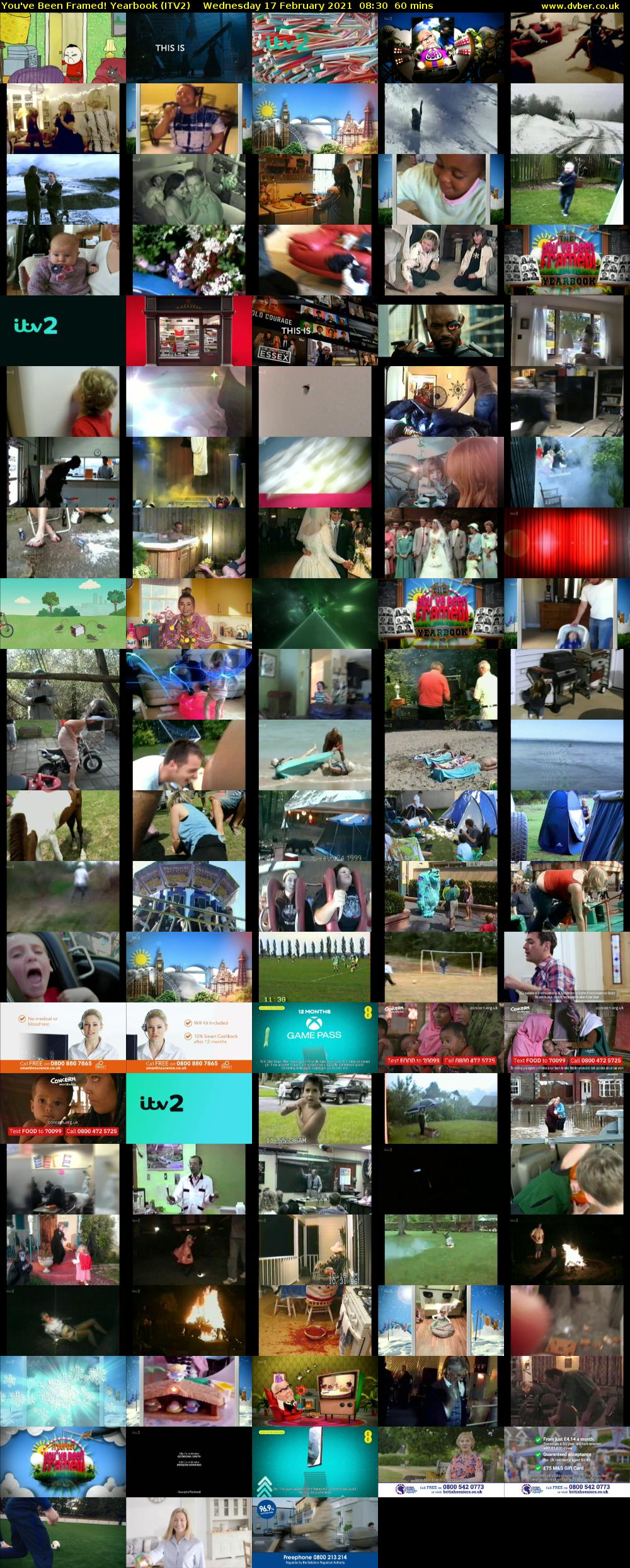 You've Been Framed! Yearbook (ITV2) Wednesday 17 February 2021 08:30 - 09:30