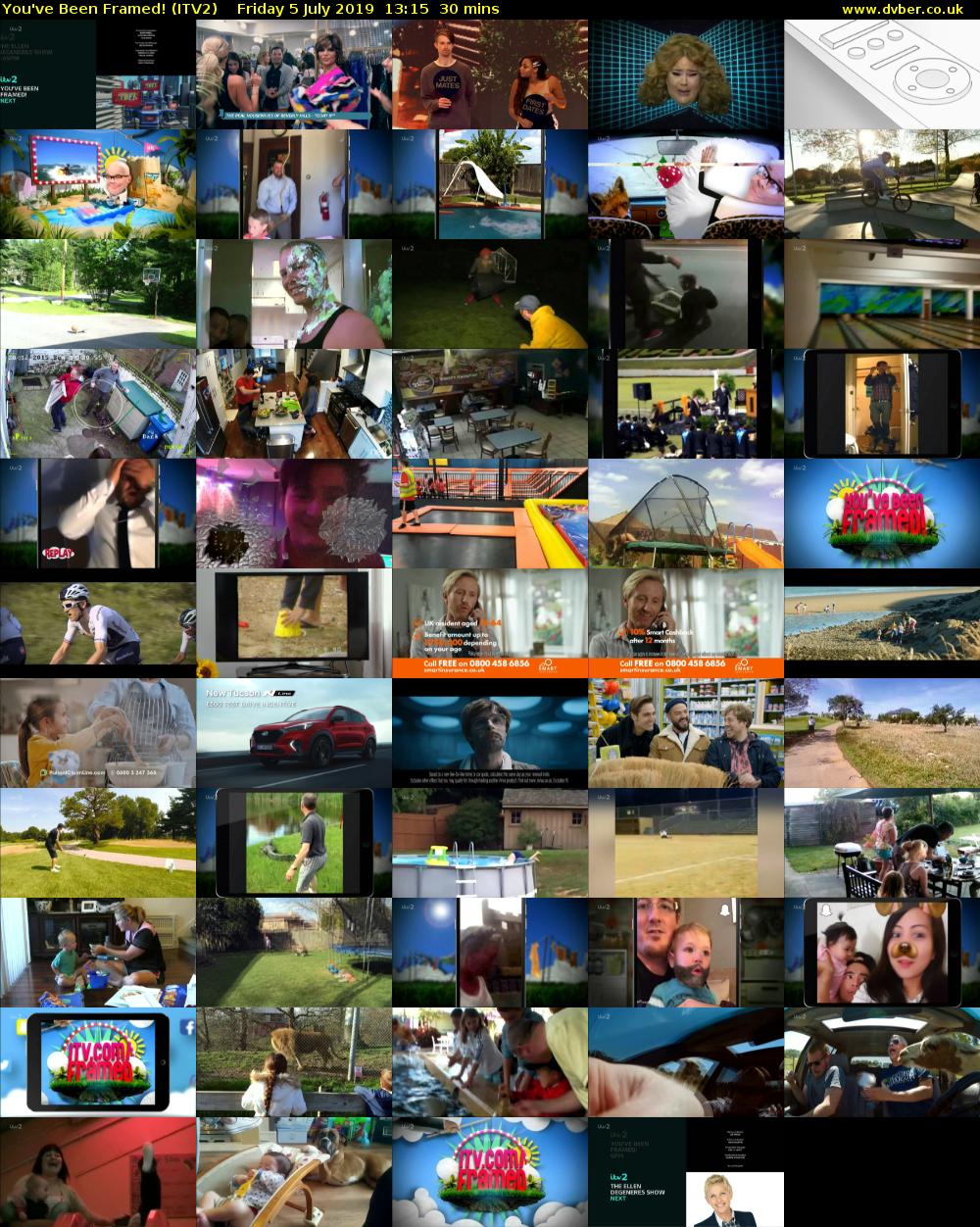 You've Been Framed! (ITV2) Friday 5 July 2019 13:15 - 13:45