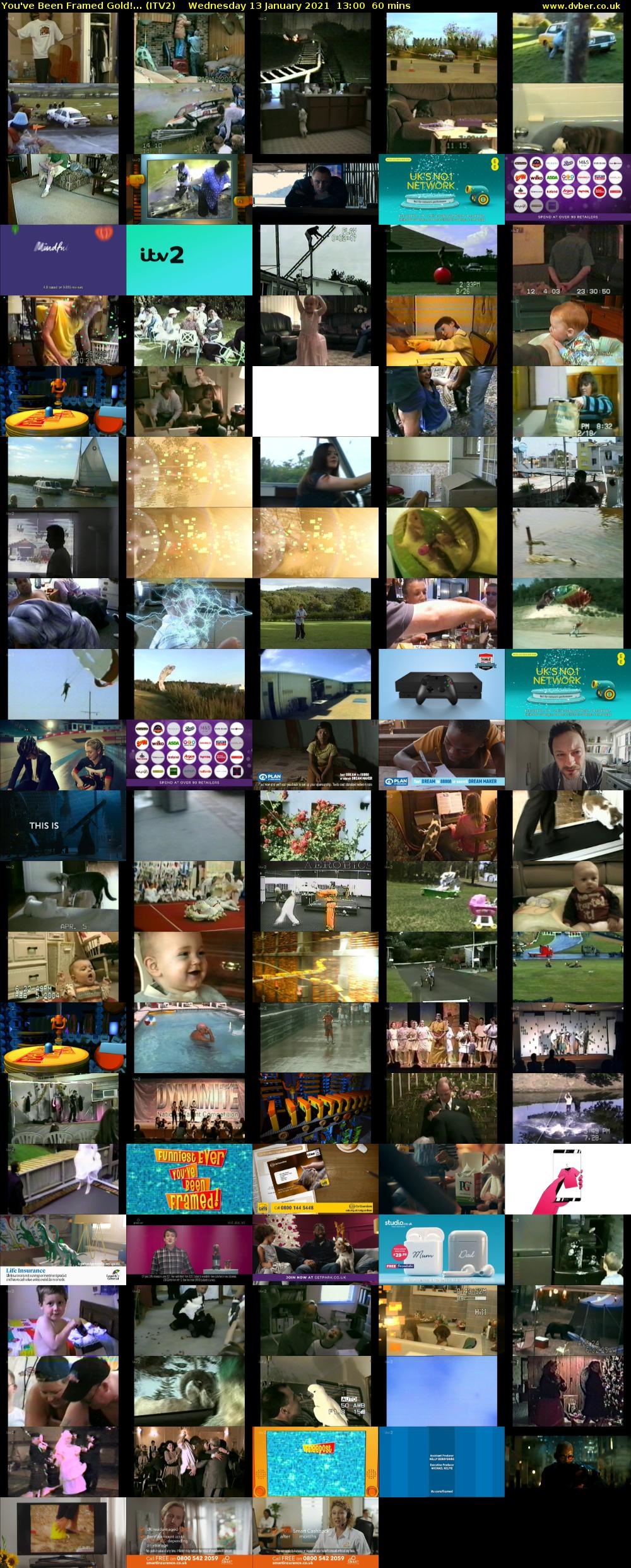 You've Been Framed Gold!... (ITV2) Wednesday 13 January 2021 13:00 - 14:00