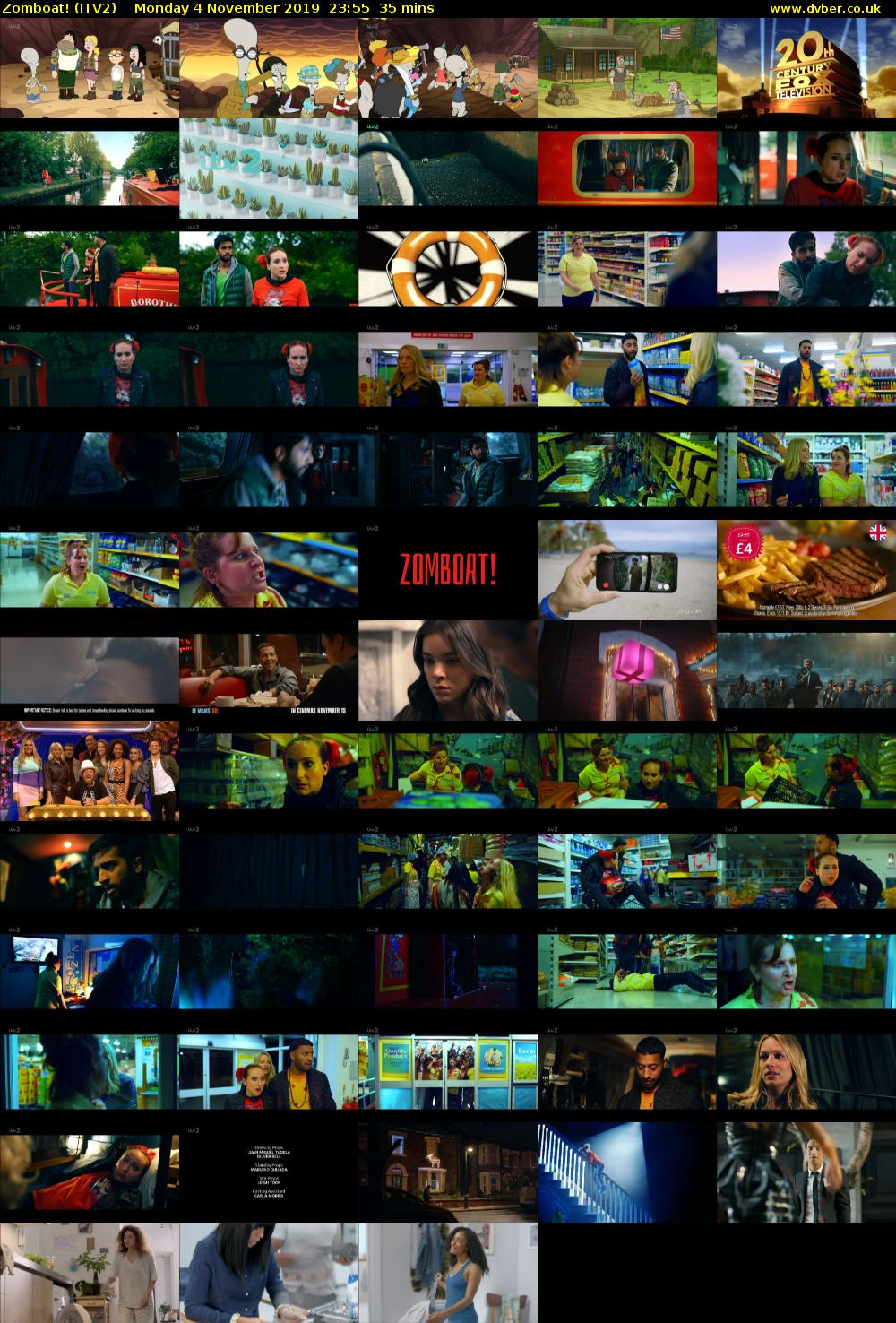 Zomboat! (ITV2) Monday 4 November 2019 23:55 - 00:30