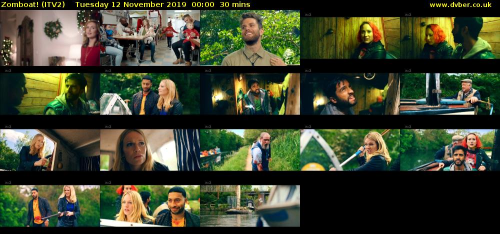 Zomboat! (ITV2) Tuesday 12 November 2019 00:00 - 00:30