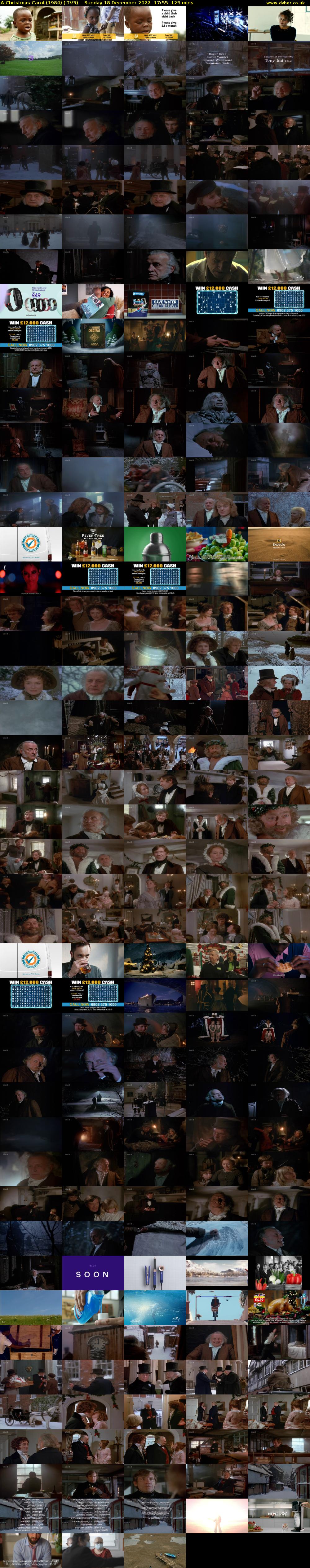 A Christmas Carol (1984) (ITV3) Sunday 18 December 2022 17:55 - 20:00