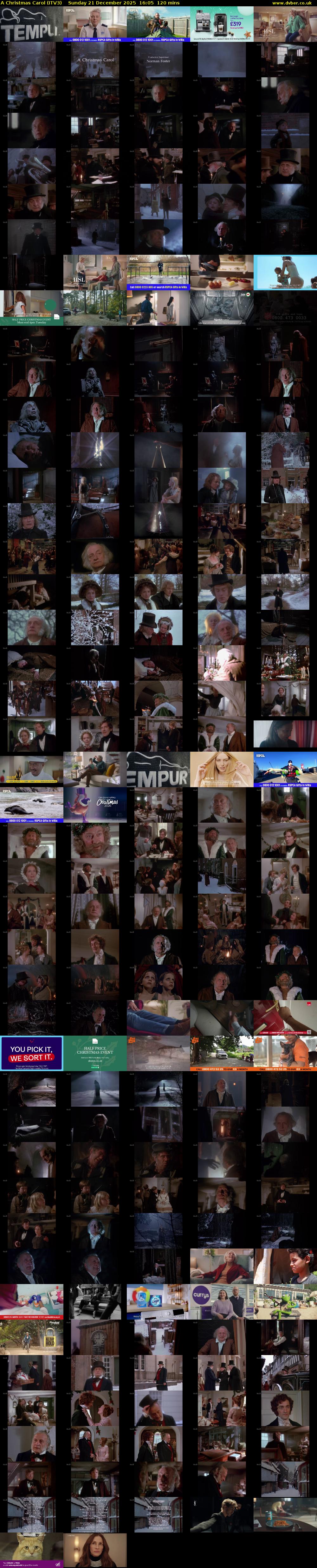 A Christmas Carol (ITV3) Sunday 21 December 2025 16:05 - 18:05