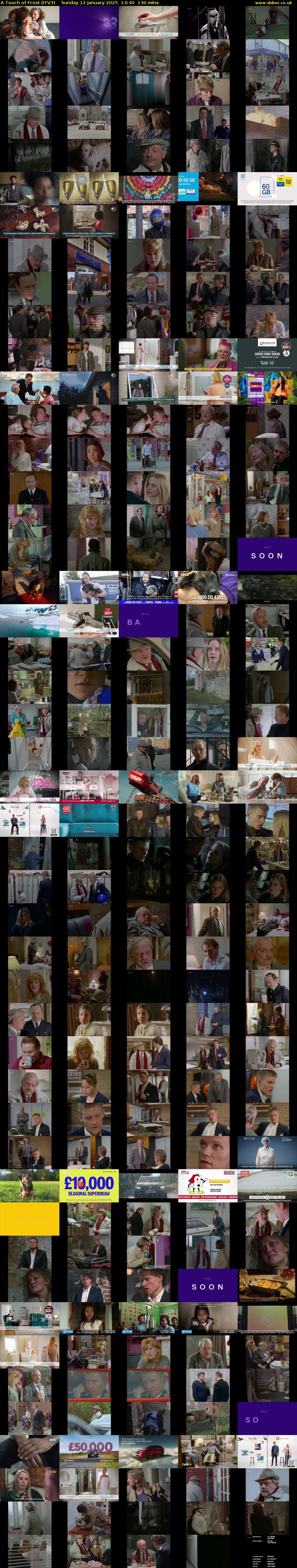 A Touch of Frost (ITV3) Sunday 12 January 2025 13:40 - 15:50