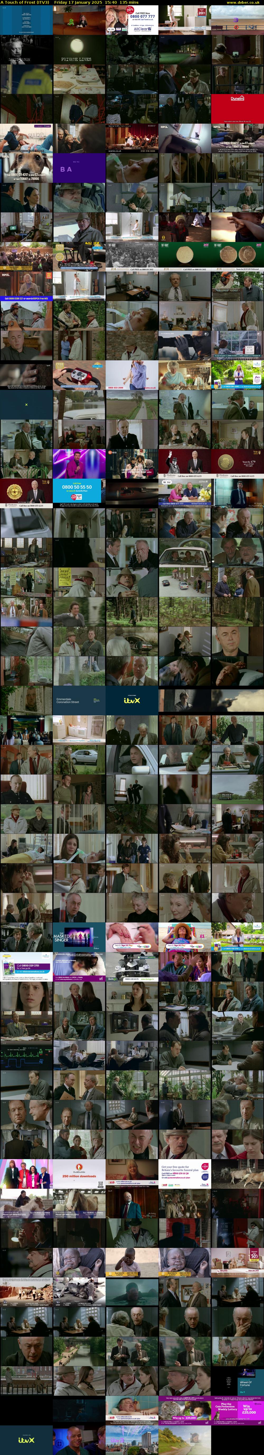A Touch of Frost (ITV3) Friday 17 January 2025 15:40 - 17:55