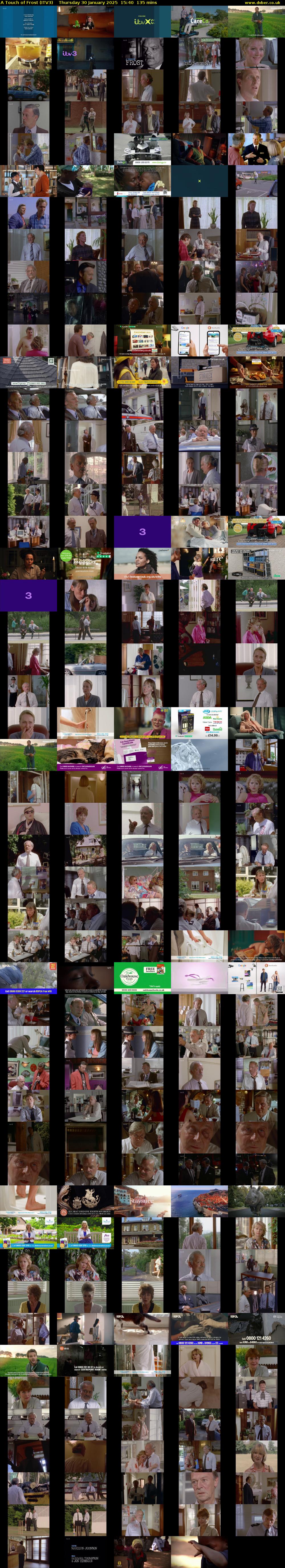 A Touch of Frost (ITV3) Thursday 30 January 2025 15:40 - 17:55