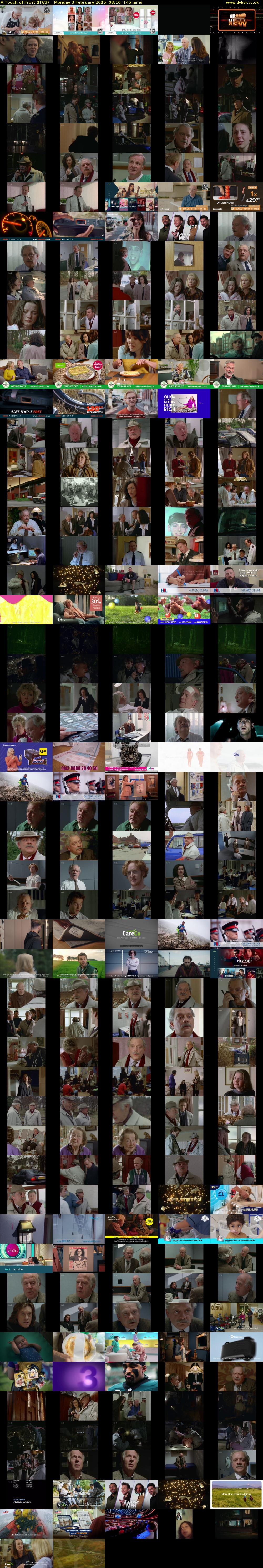 A Touch of Frost (ITV3) Monday 3 February 2025 08:10 - 10:35