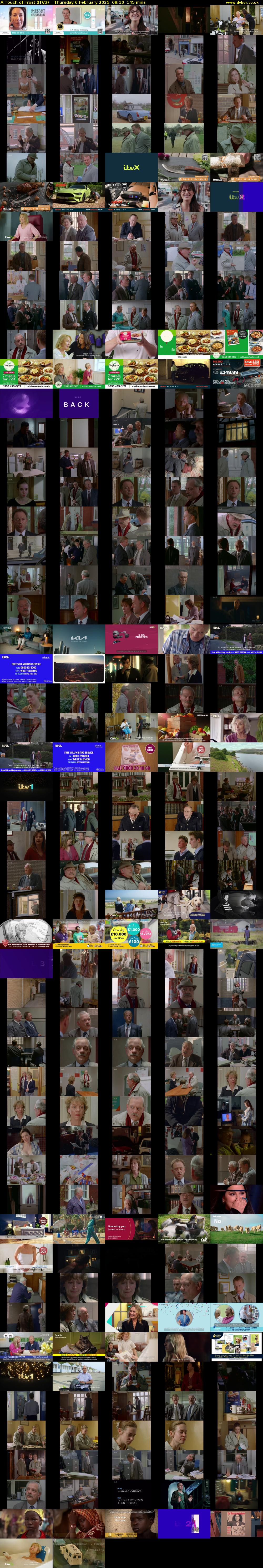 A Touch of Frost (ITV3) Thursday 6 February 2025 08:10 - 10:35