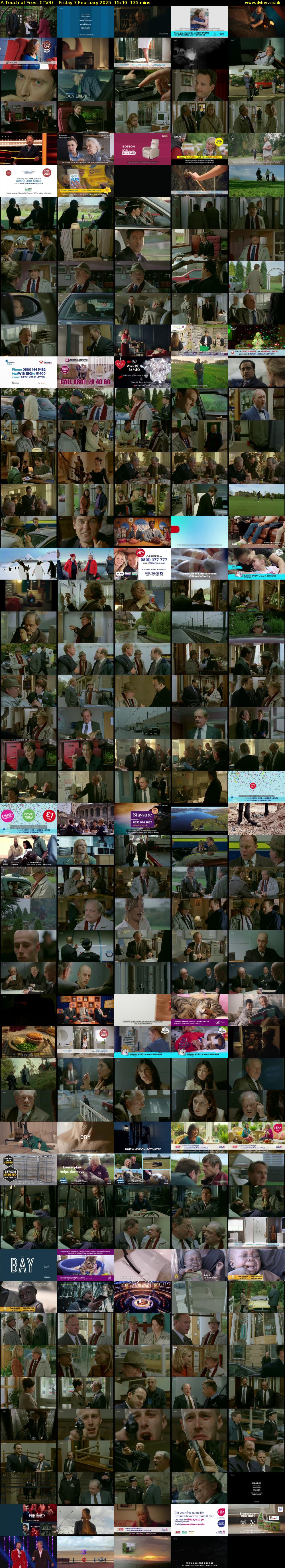 A Touch of Frost (ITV3) Friday 7 February 2025 15:40 - 17:55