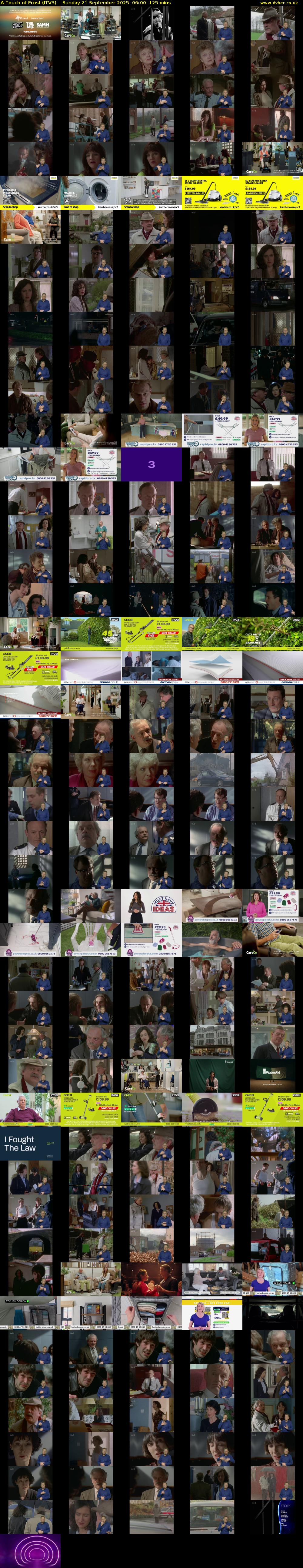A Touch of Frost (ITV3) Sunday 21 September 2025 06:00 - 08:05