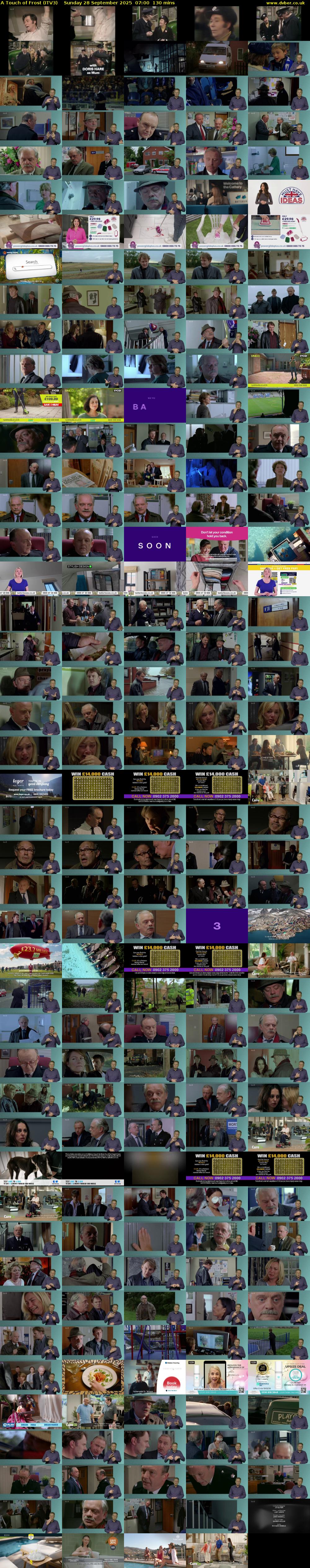 A Touch of Frost (ITV3) Sunday 28 September 2025 07:00 - 09:10